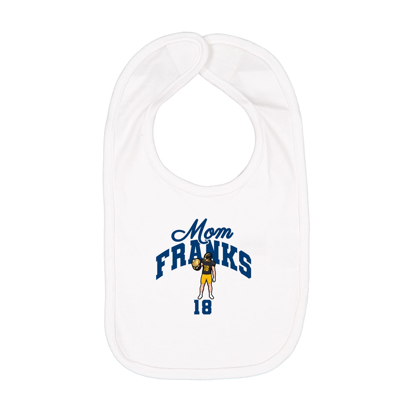 Infant Bib — Mothers Day Arch in White
