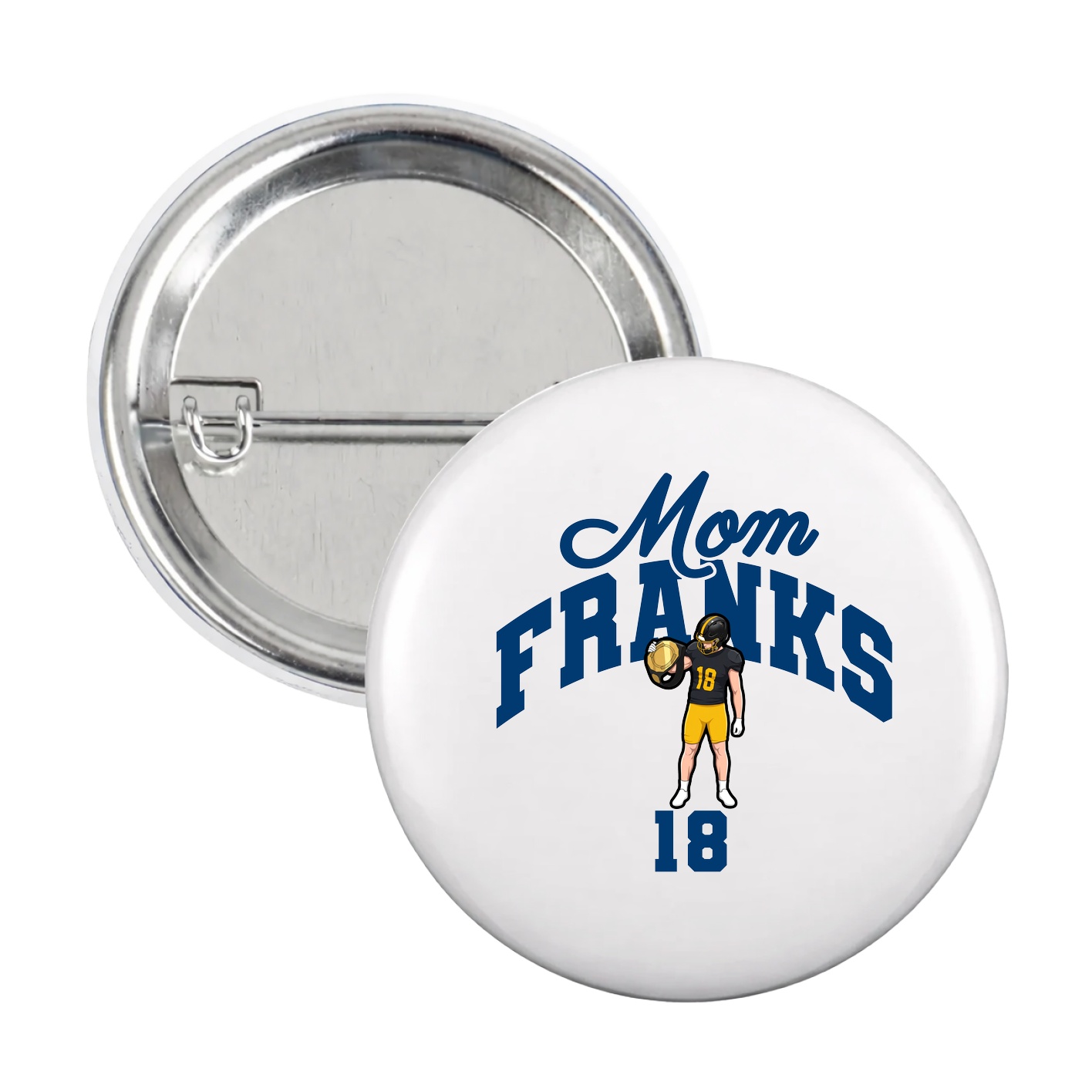 Game Day Button — Mothers Day Arch in White