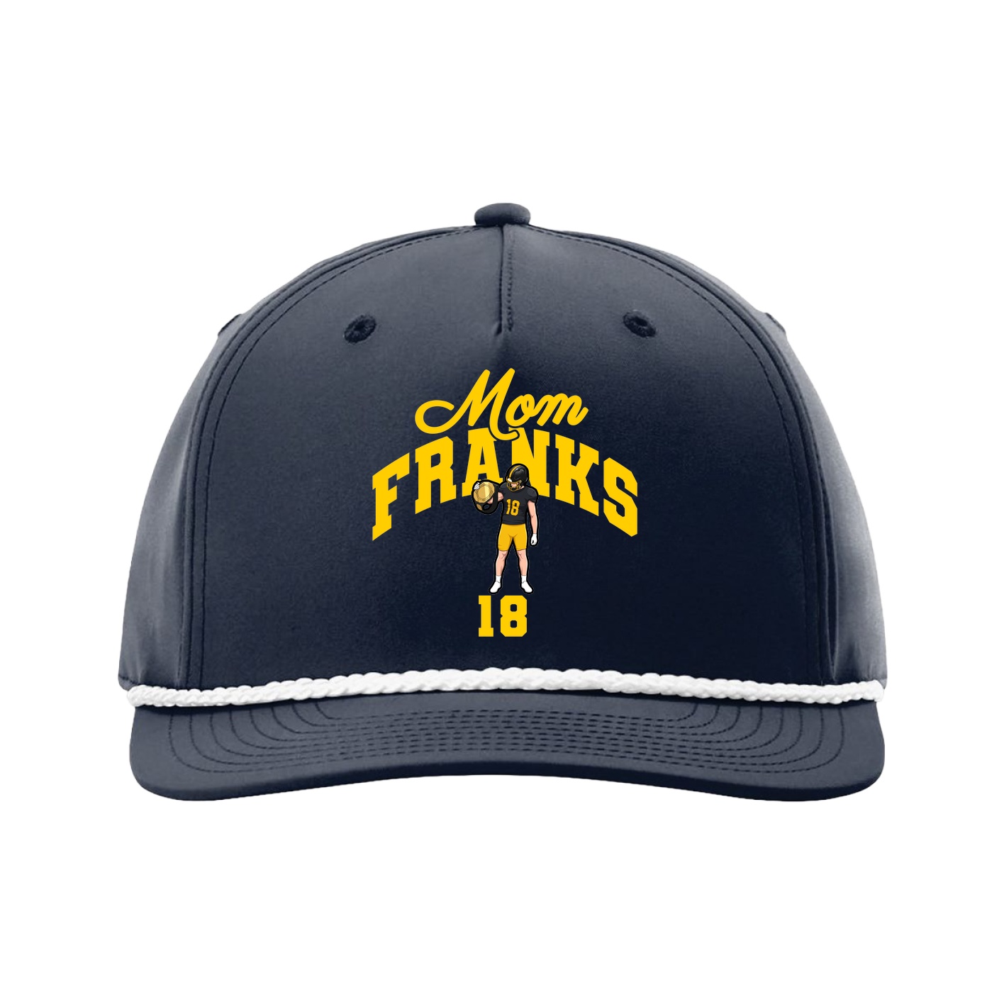 Five-Panel Classic Rope Cap — Mothers Day Arch in Navy