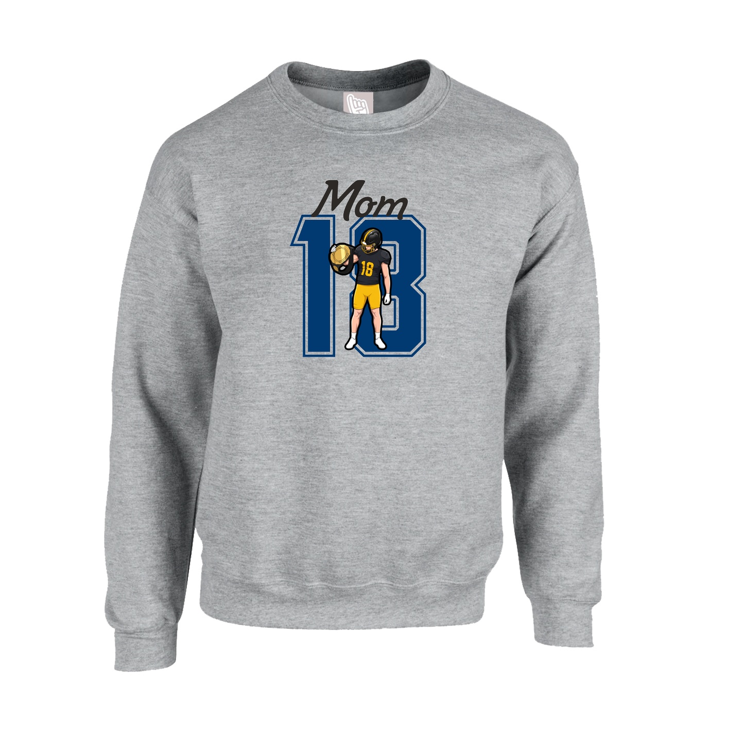 Fleece Crew — Mothers Day Shirsey in Grey