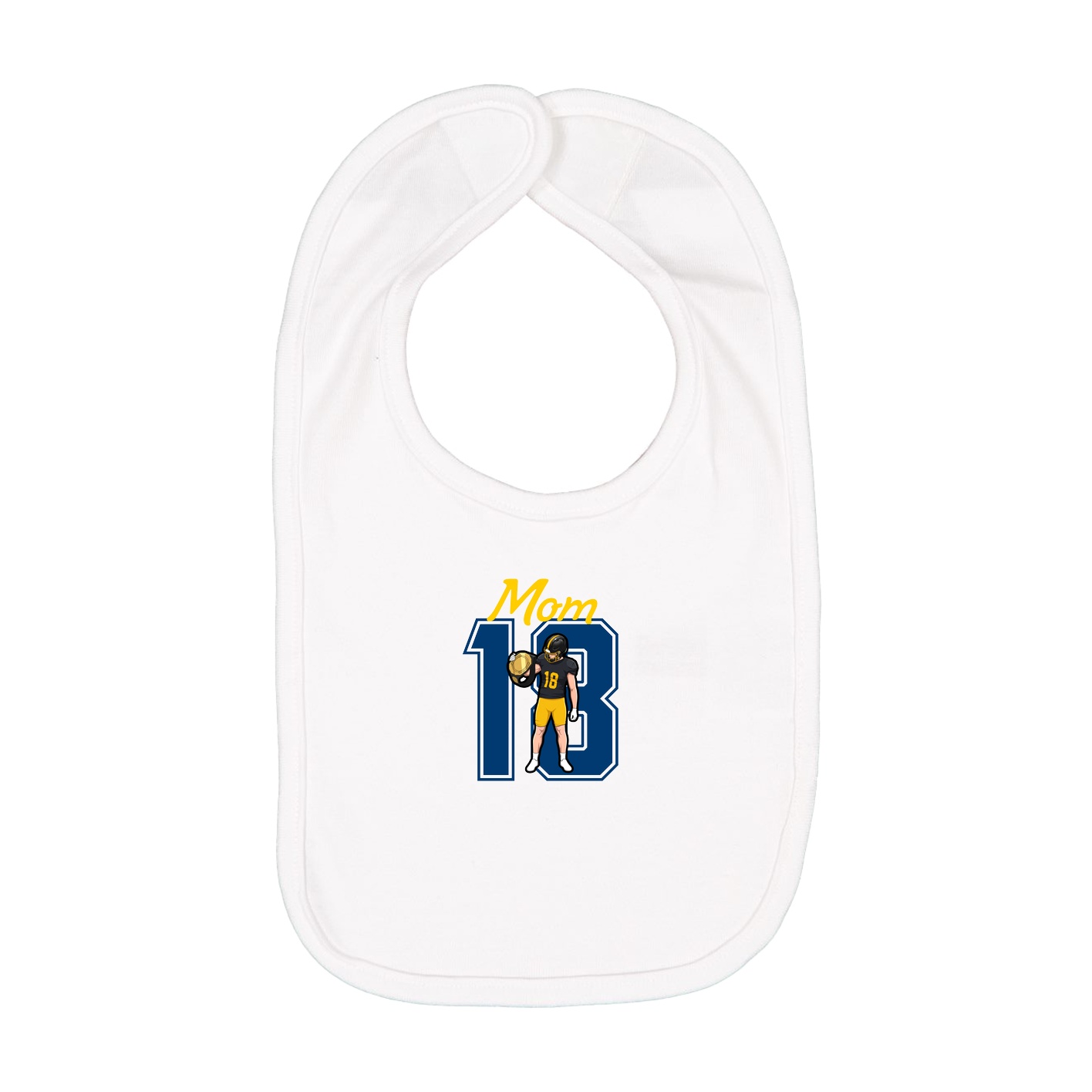 Infant Bib — Mothers Day Shirsey in White