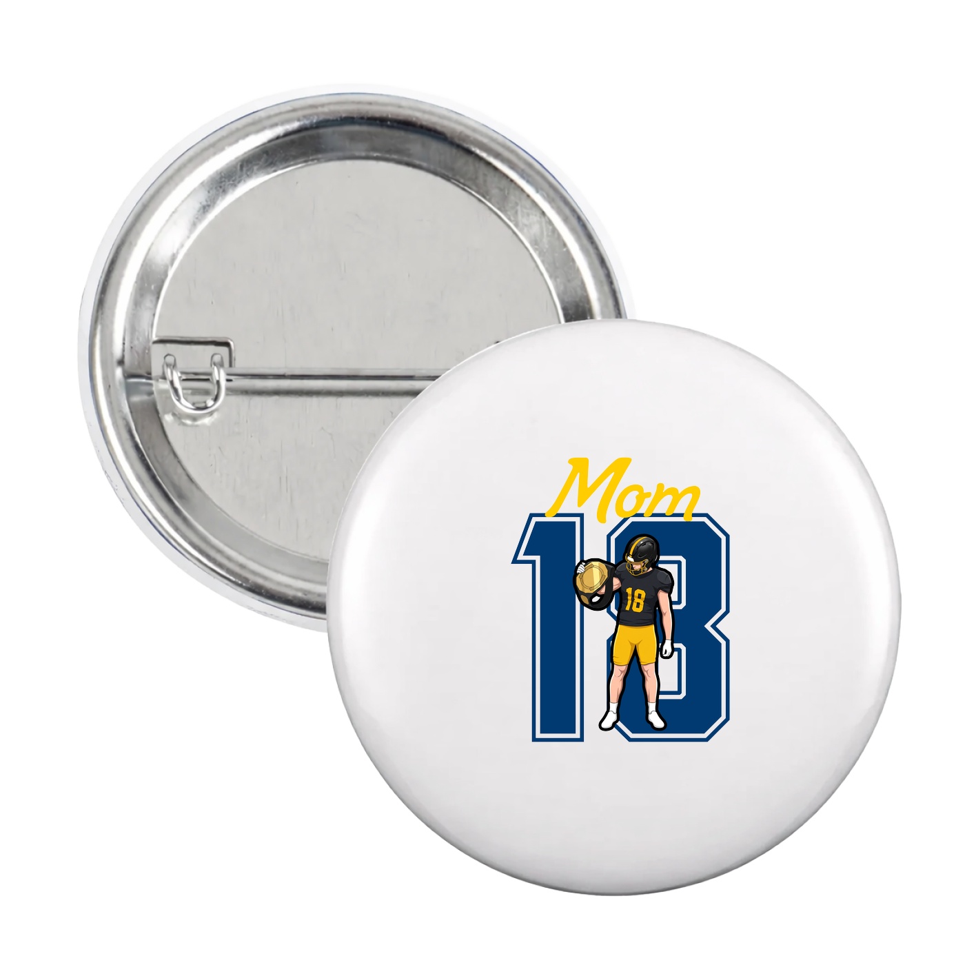 Game Day Button — Mothers Day Shirsey in White