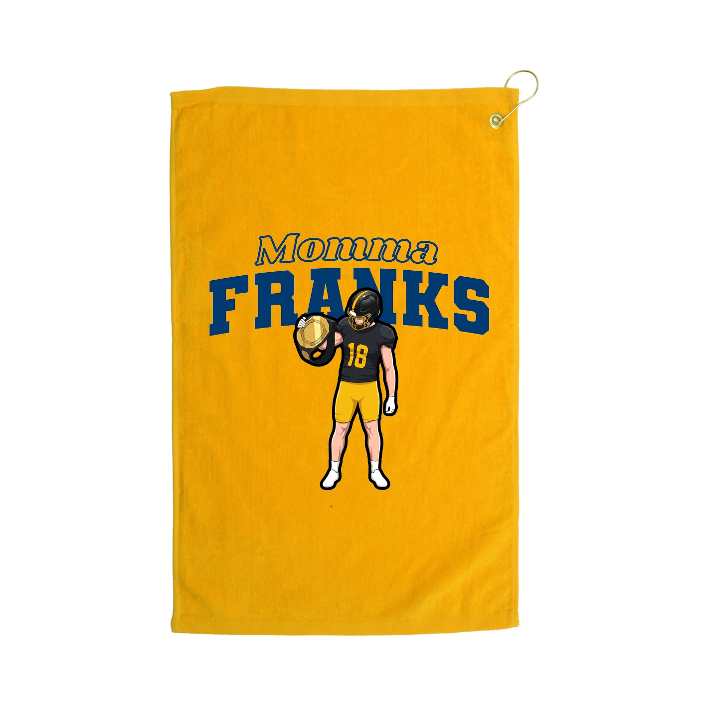 Golf Towel — Mothers Day Block in Gold