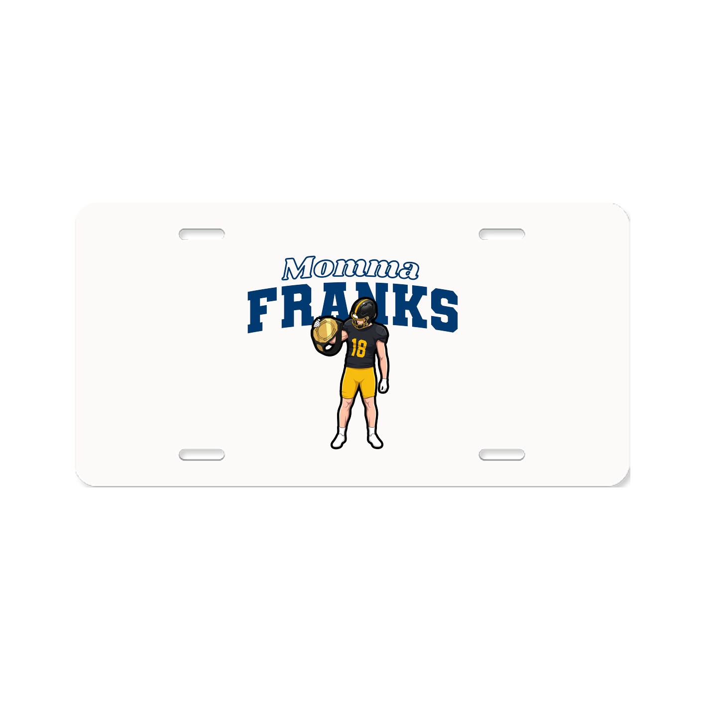 License Plate — Mothers Day Block in Classic