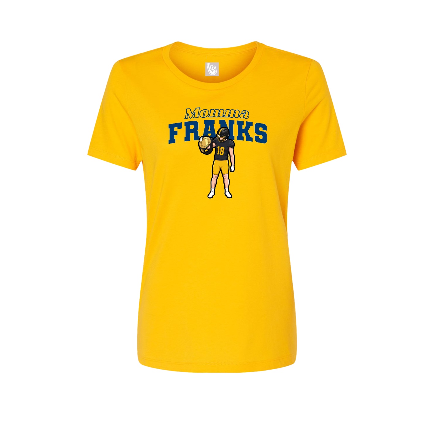 Womens Tee — Mothers Day Block in Gold