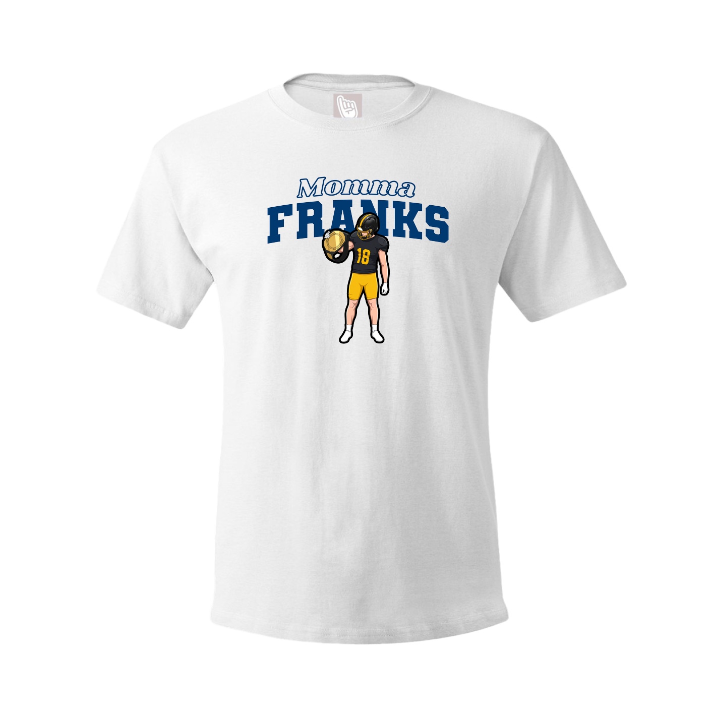 Youth Tee — Mothers Day Block in White