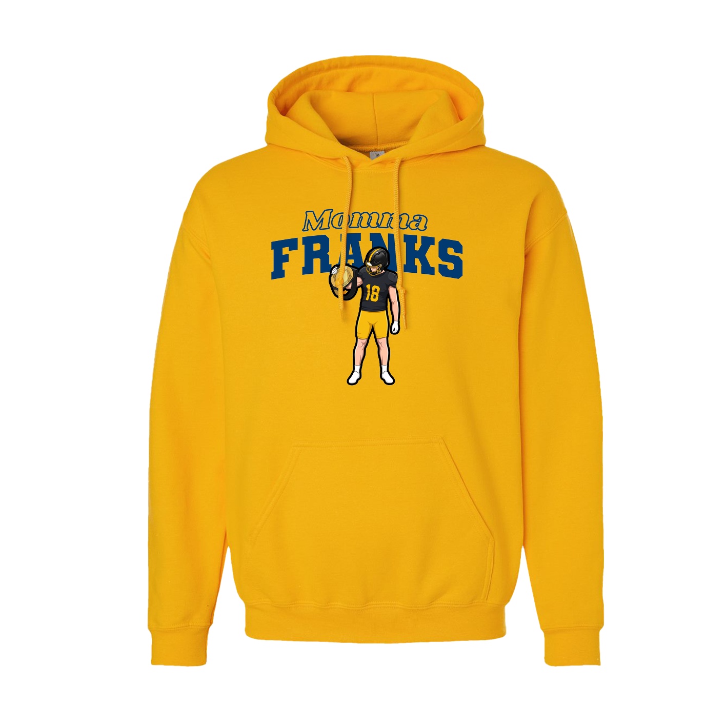 Youth Hoodie — Mothers Day Block in Gold