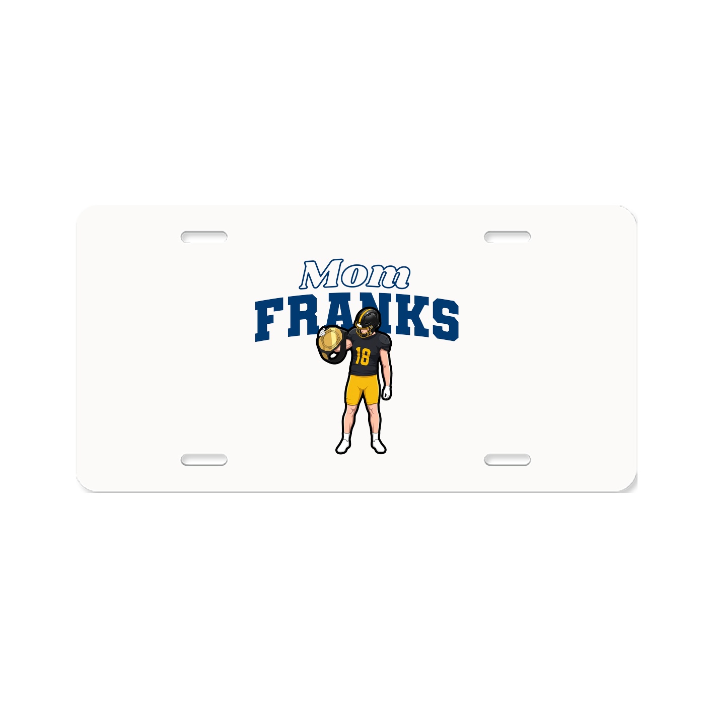 License Plate — Mothers Day Block in Classic