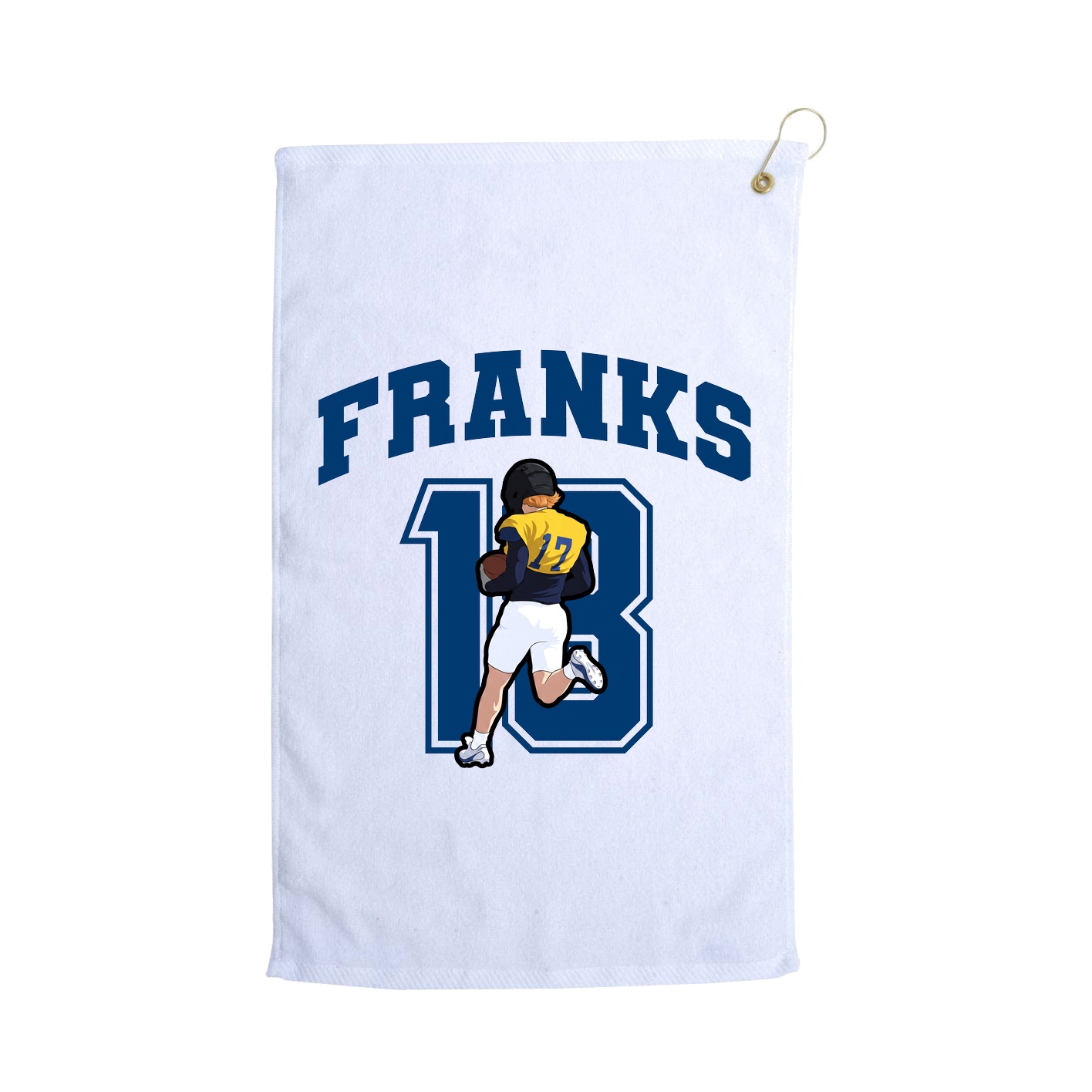 Golf Towel — Number in White