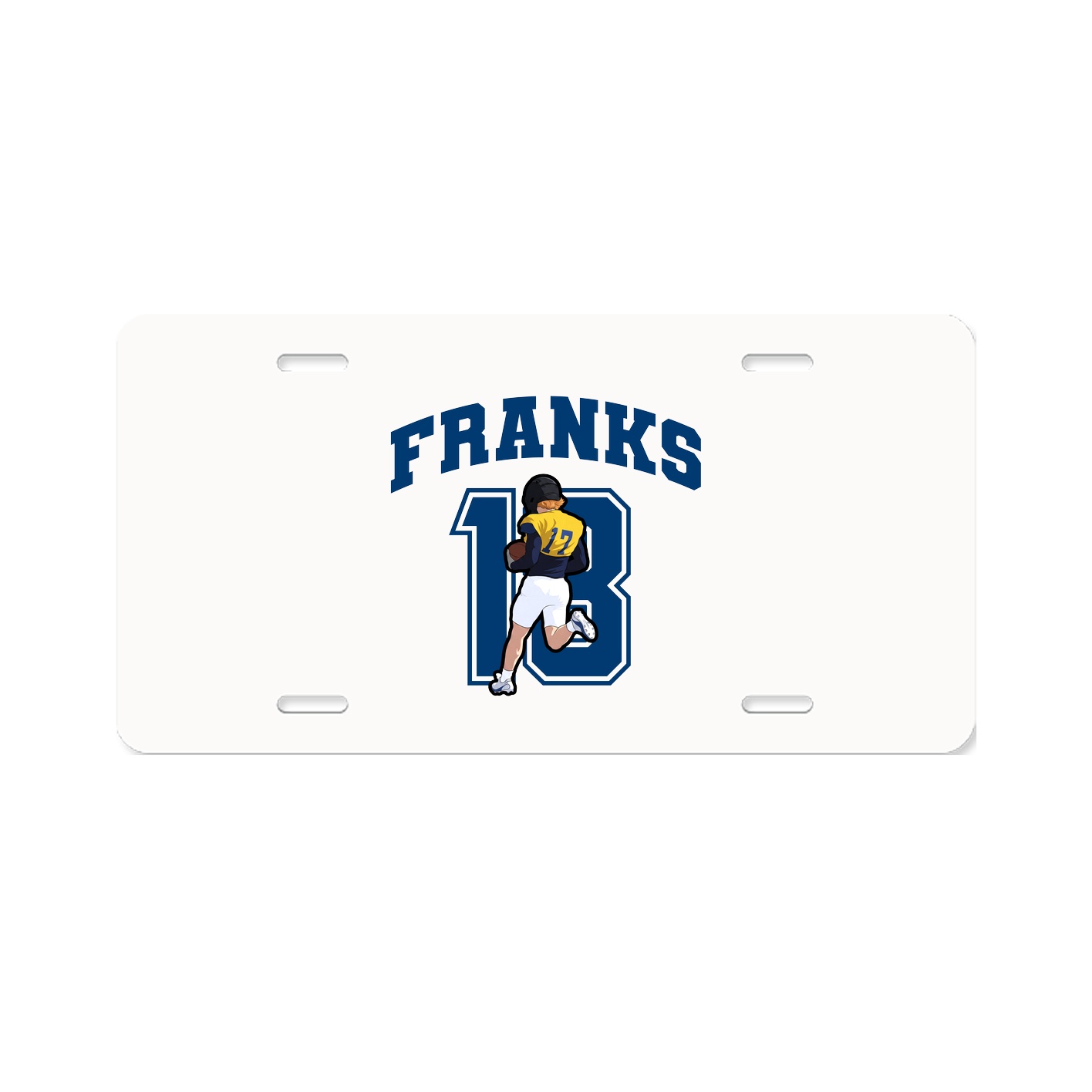 License Plate — Number in Classic