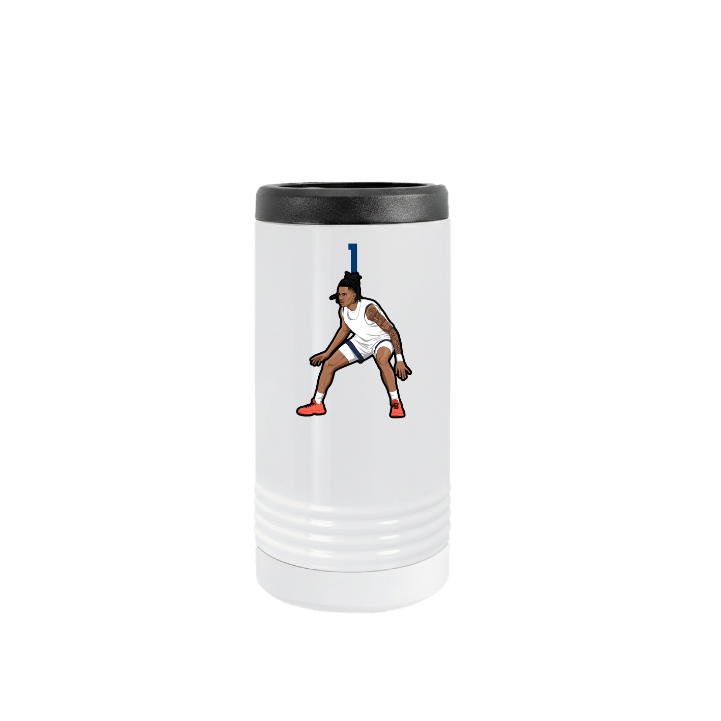 Slim Beverage Holder — Number Top in White