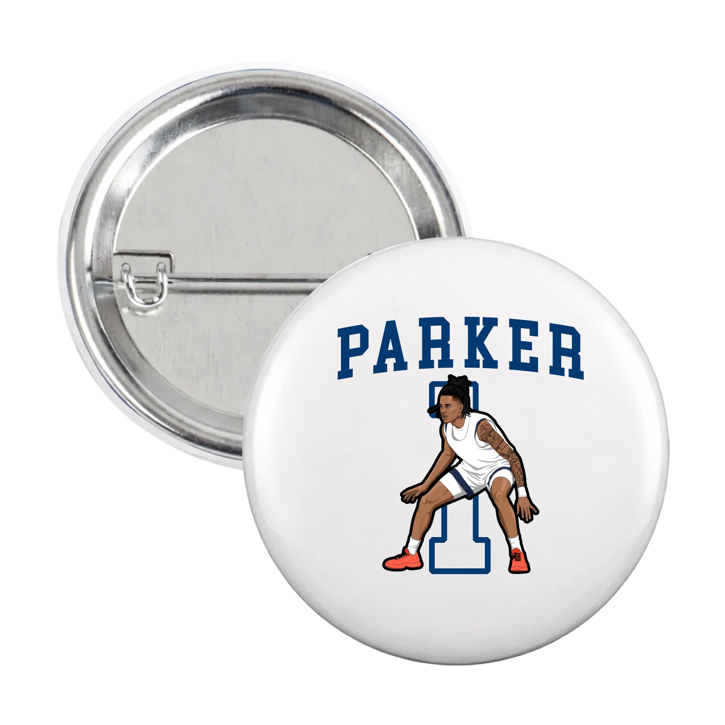 Game Day Button — Shirsey in White