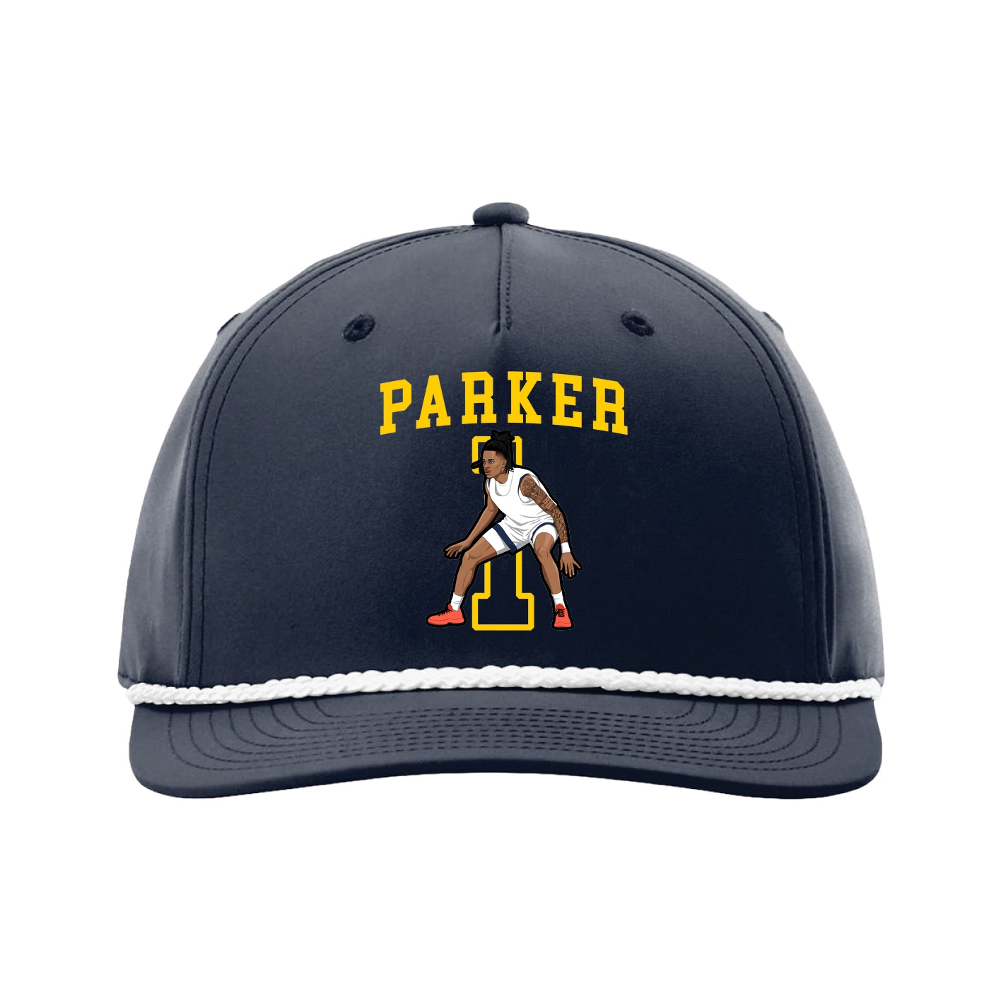 Five-Panel Classic Rope Cap — Shirsey in Navy