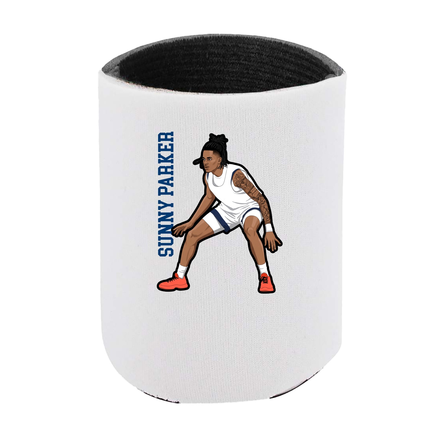 Can Holder — Name Vertical in White