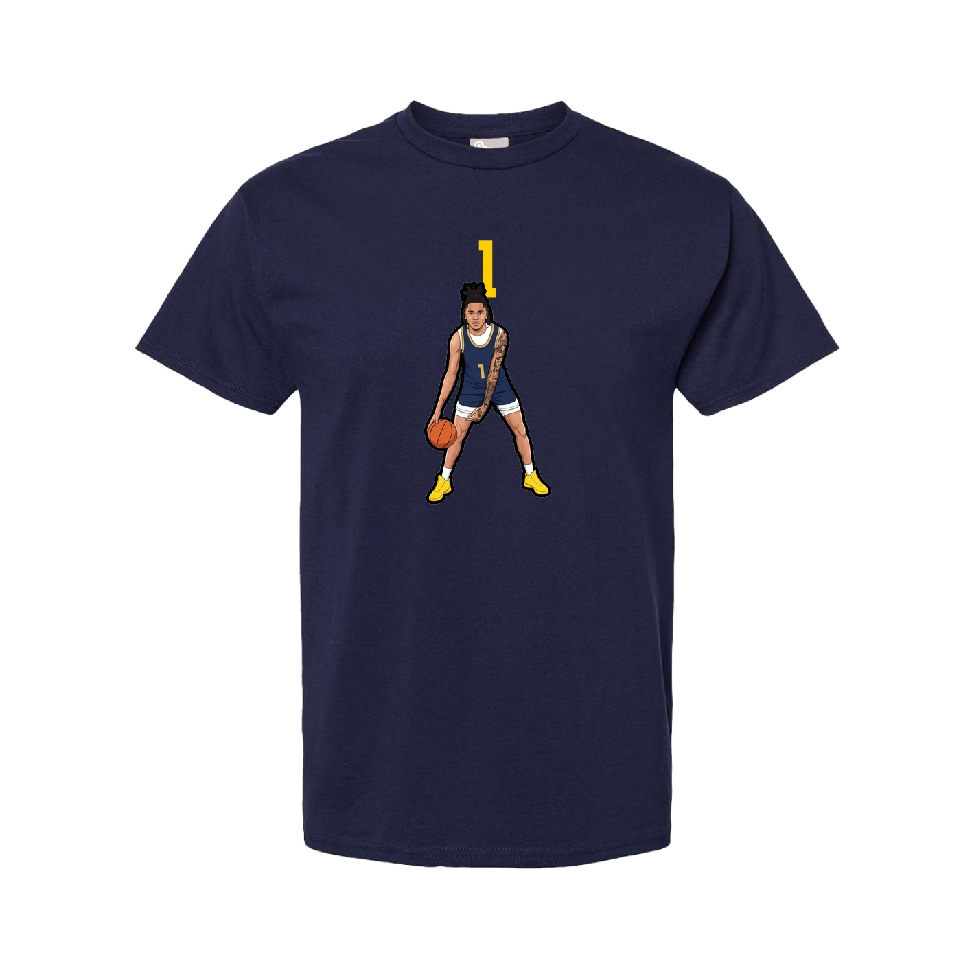 Tee — Number Top in Navy