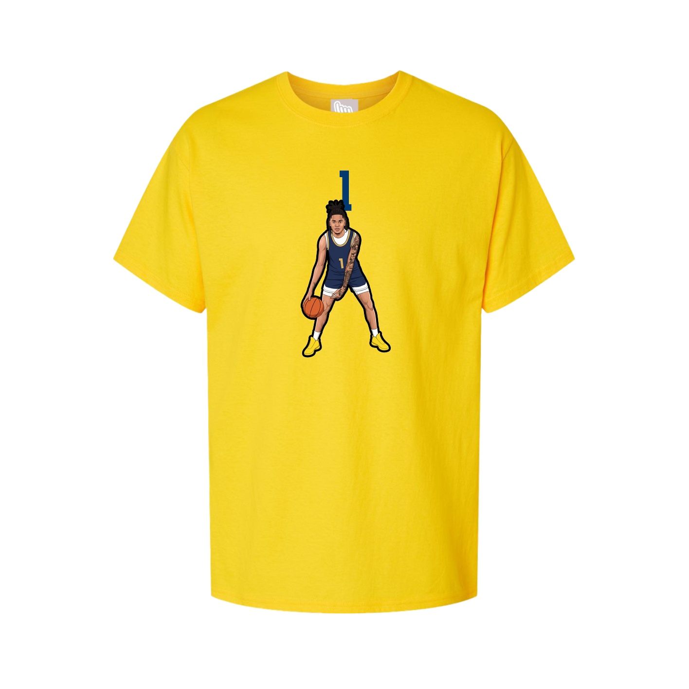 Youth Tee — Number Top in Gold