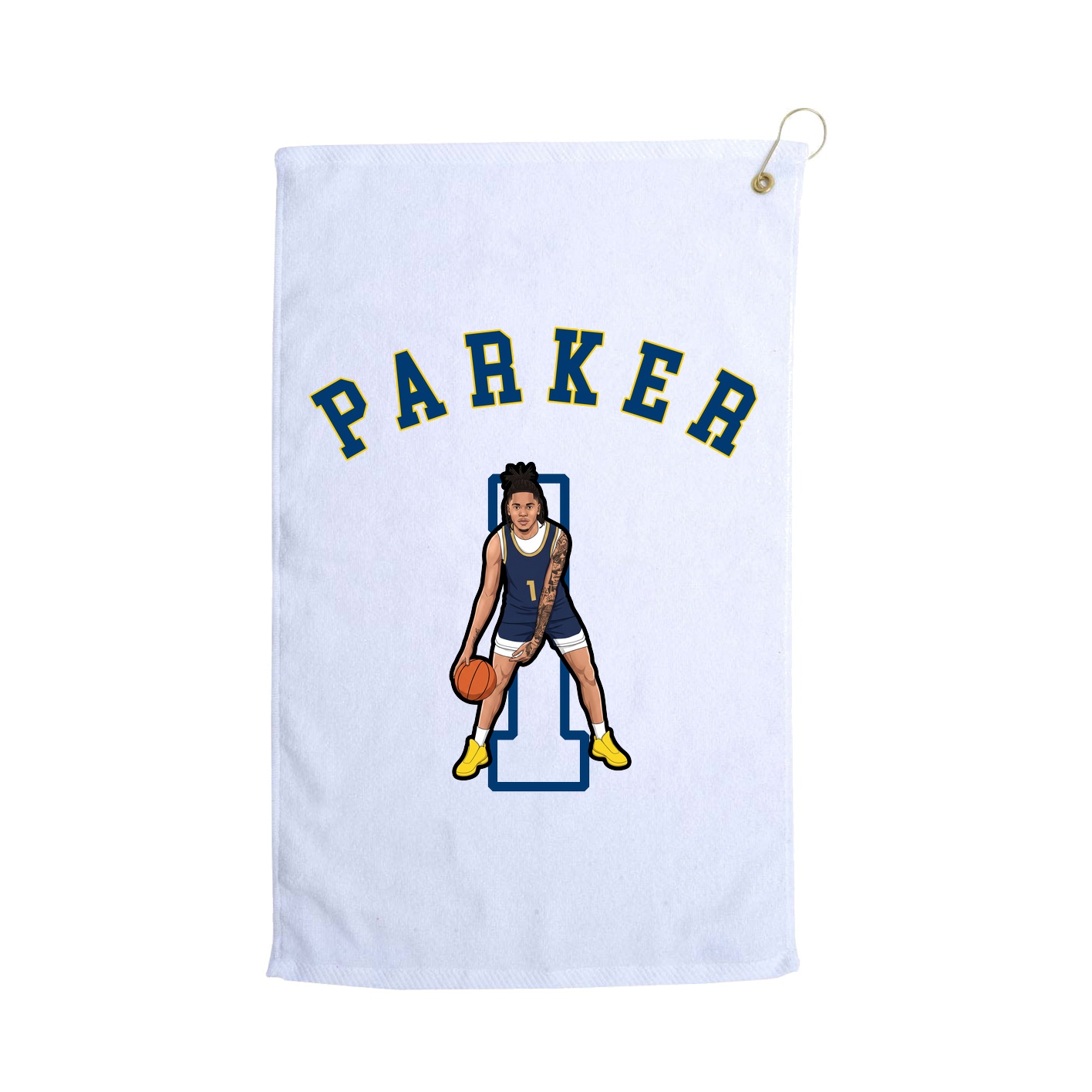 Golf Towel — Shirsey Arch in White