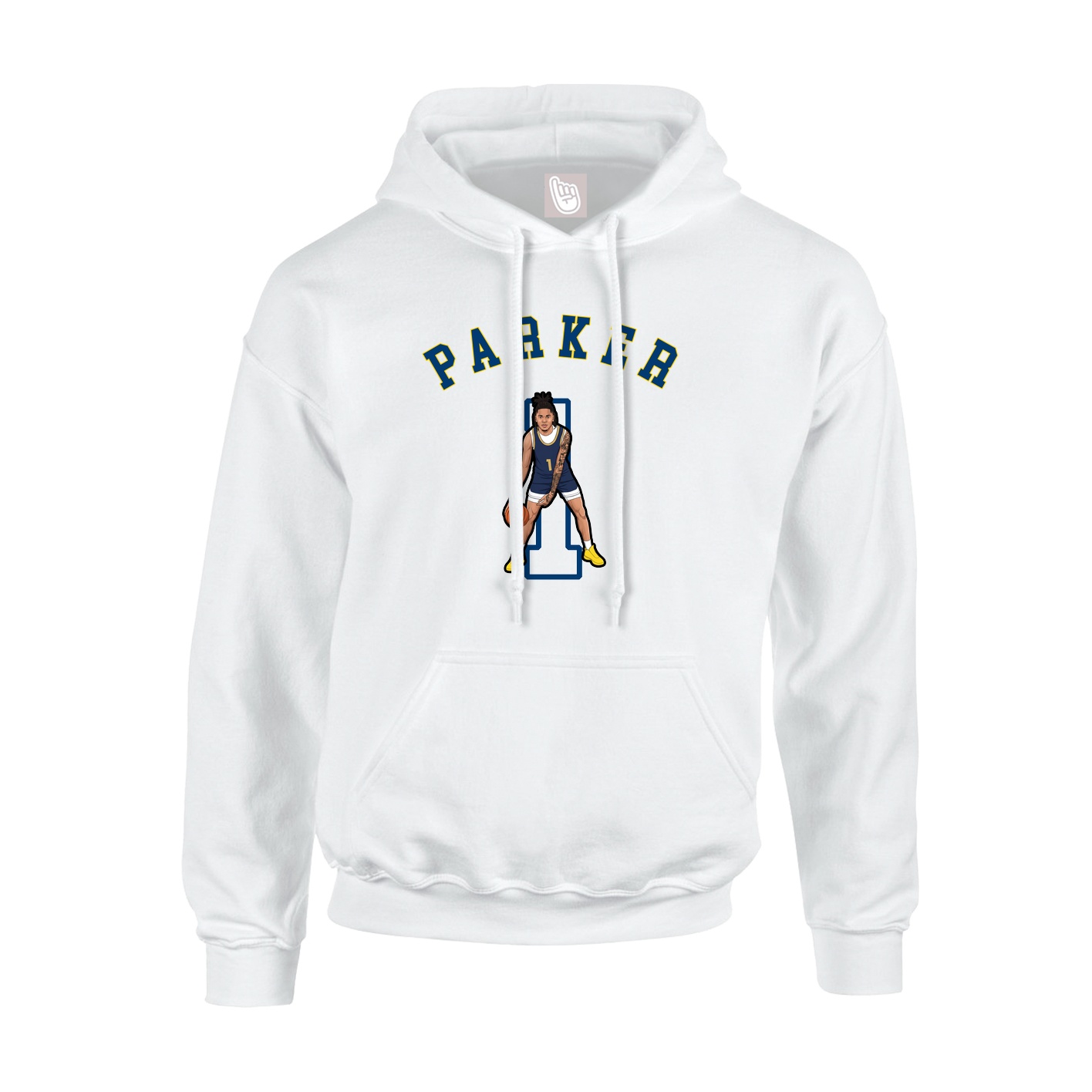 Youth Hoodie — Shirsey Arch in White