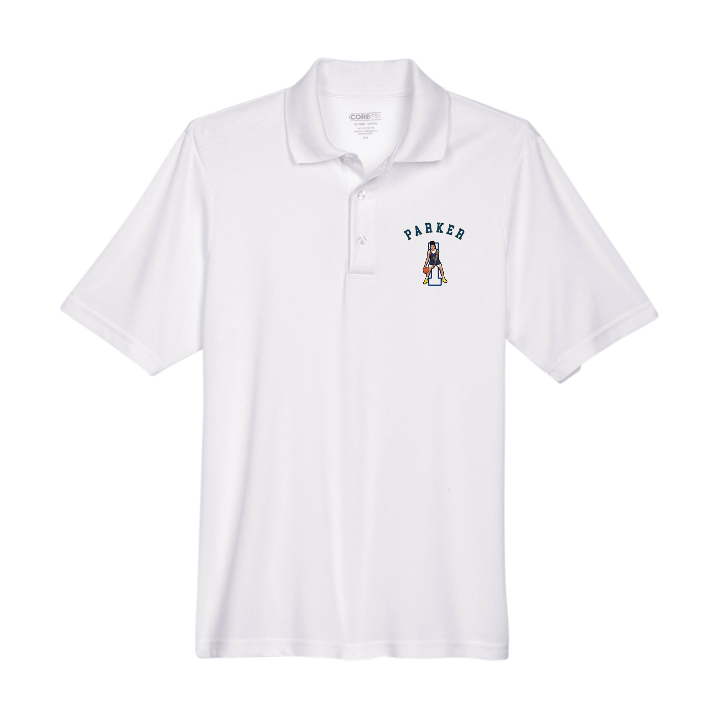 Performance Polo — Shirsey Arch in White