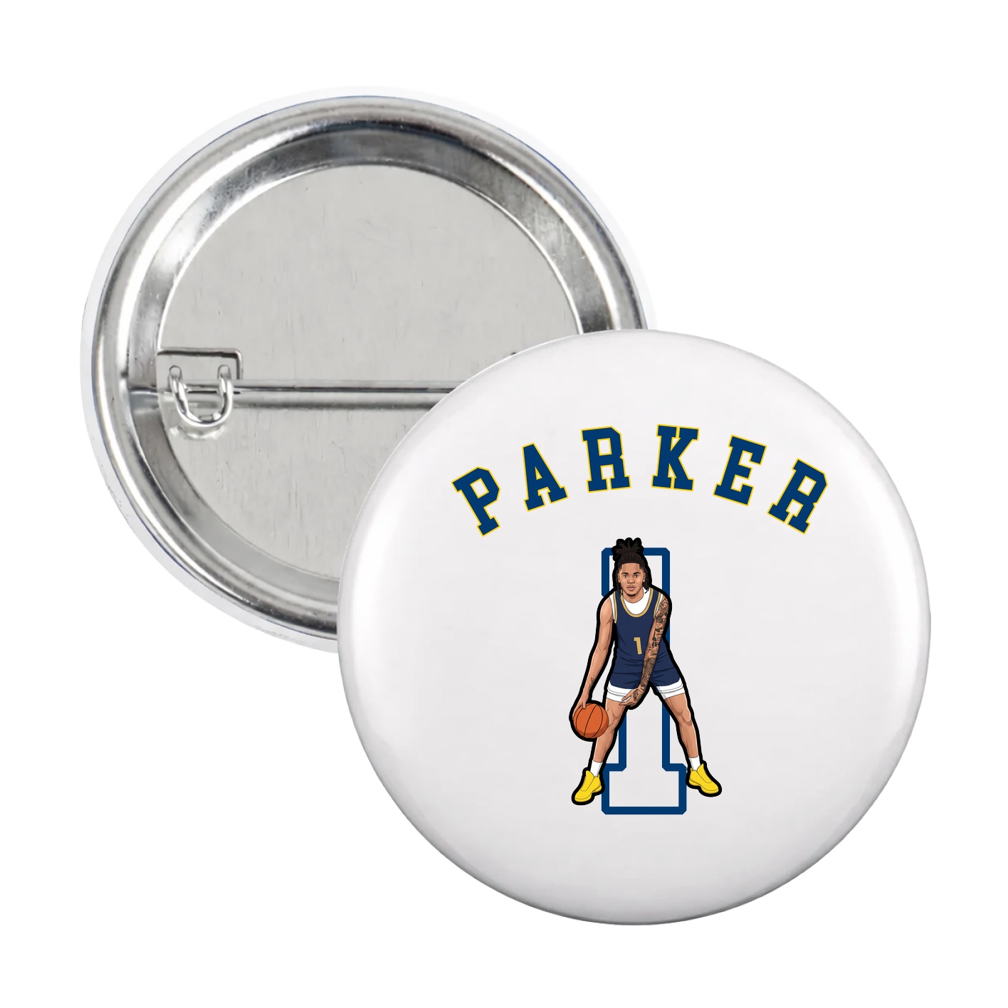 Game Day Button — Shirsey Arch in White