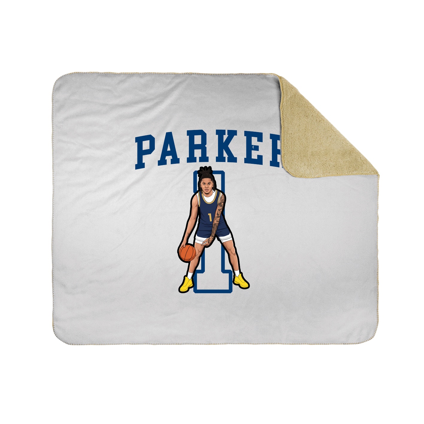 Throw Blanket — Shirsey in White