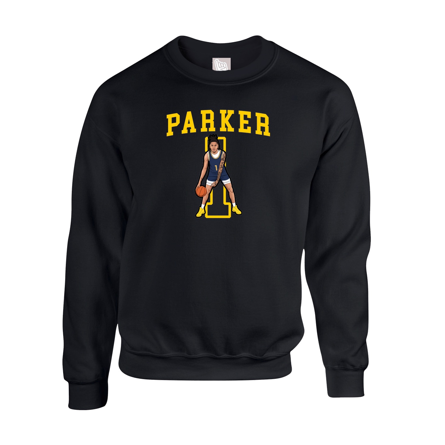 Fleece Crew — Shirsey in Black