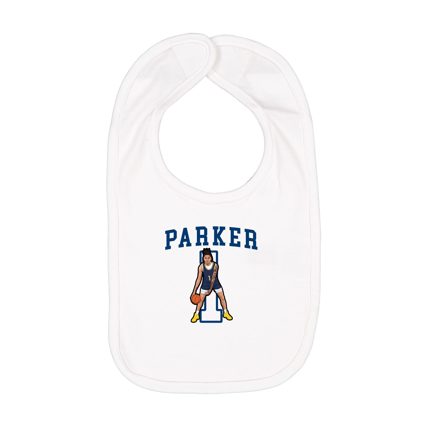 Infant Bib — Shirsey in White