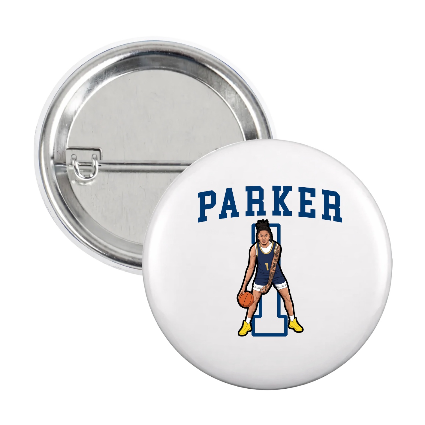 Game Day Button — Shirsey in White