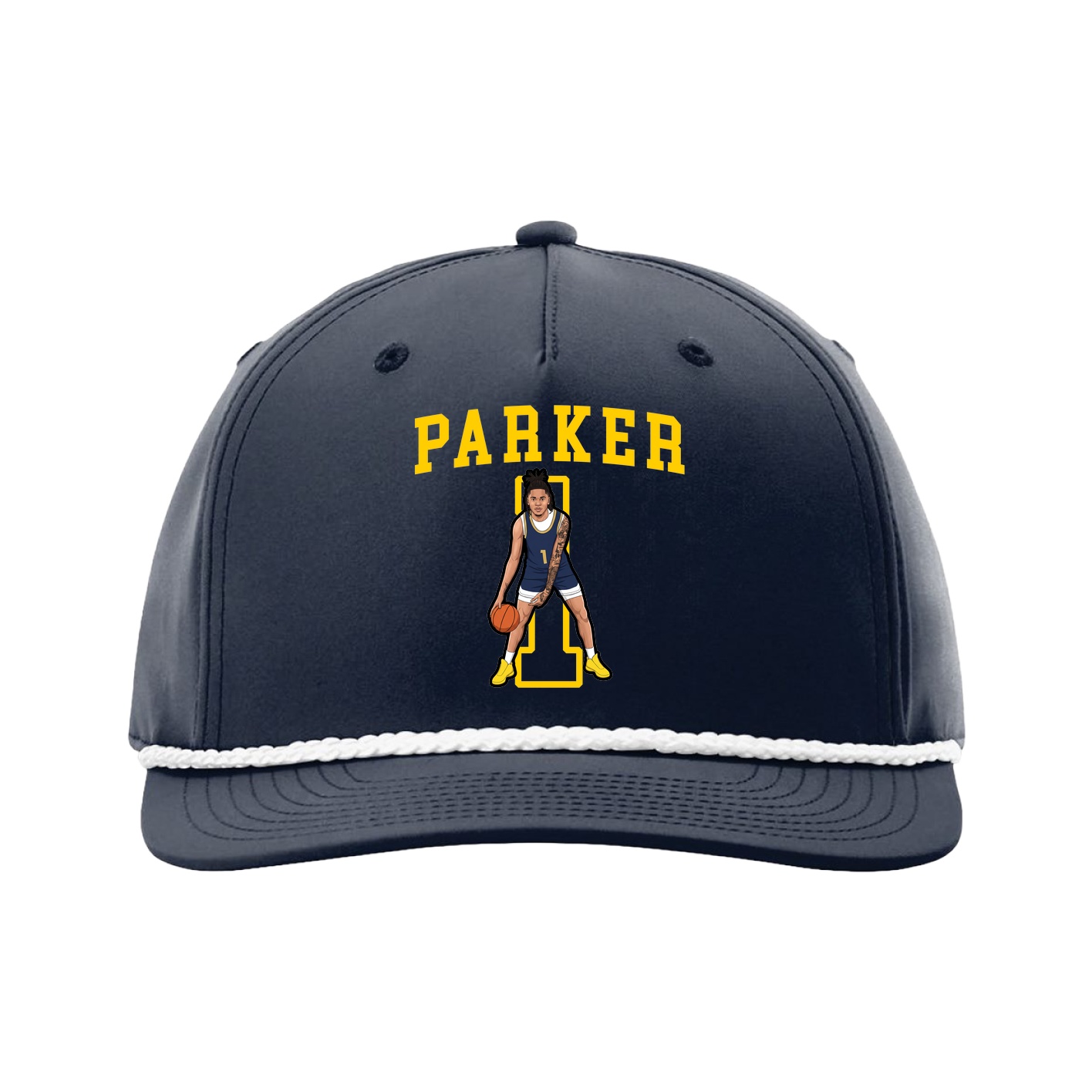 Five-Panel Classic Rope Cap — Shirsey in Navy