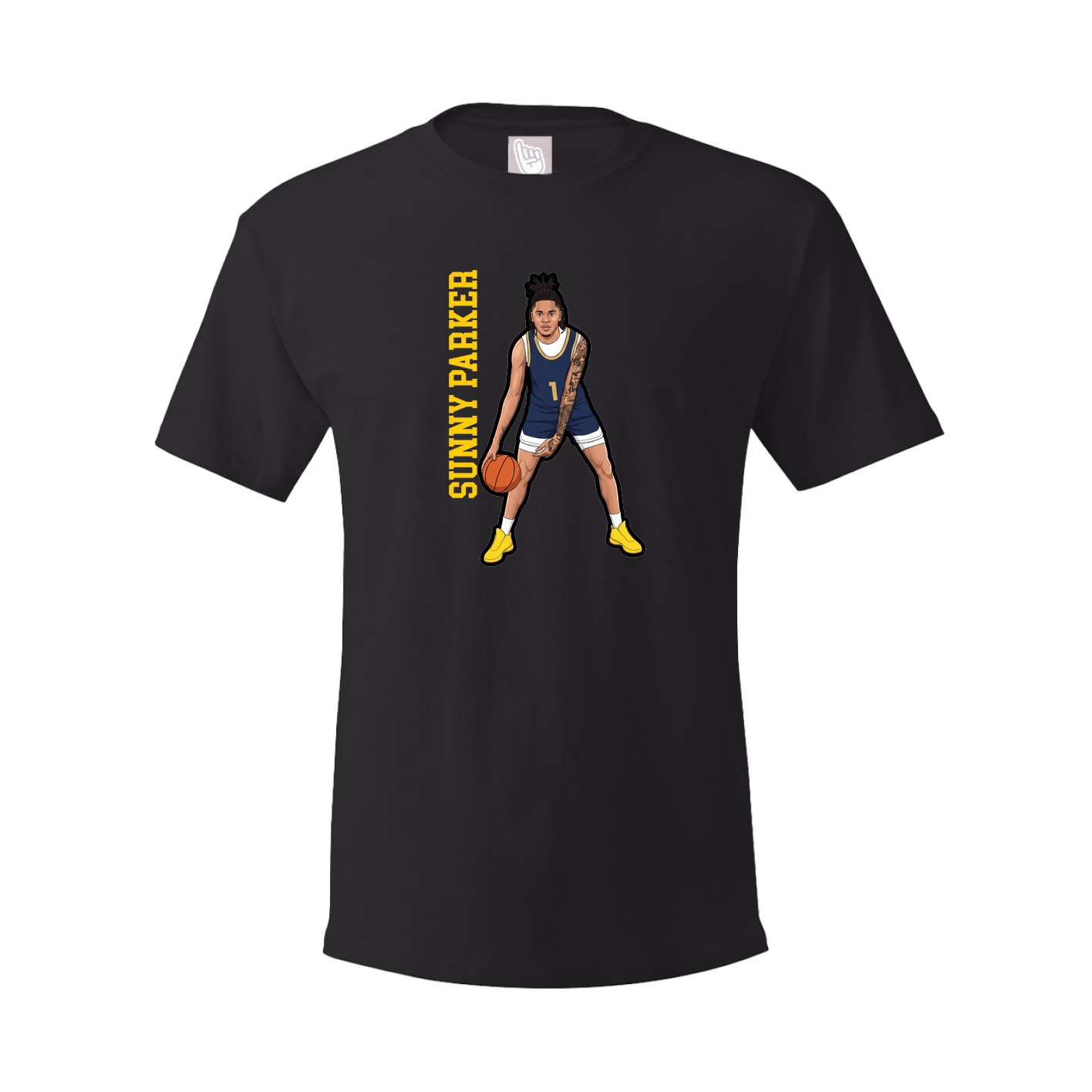 Tee — Name Vertical in Black
