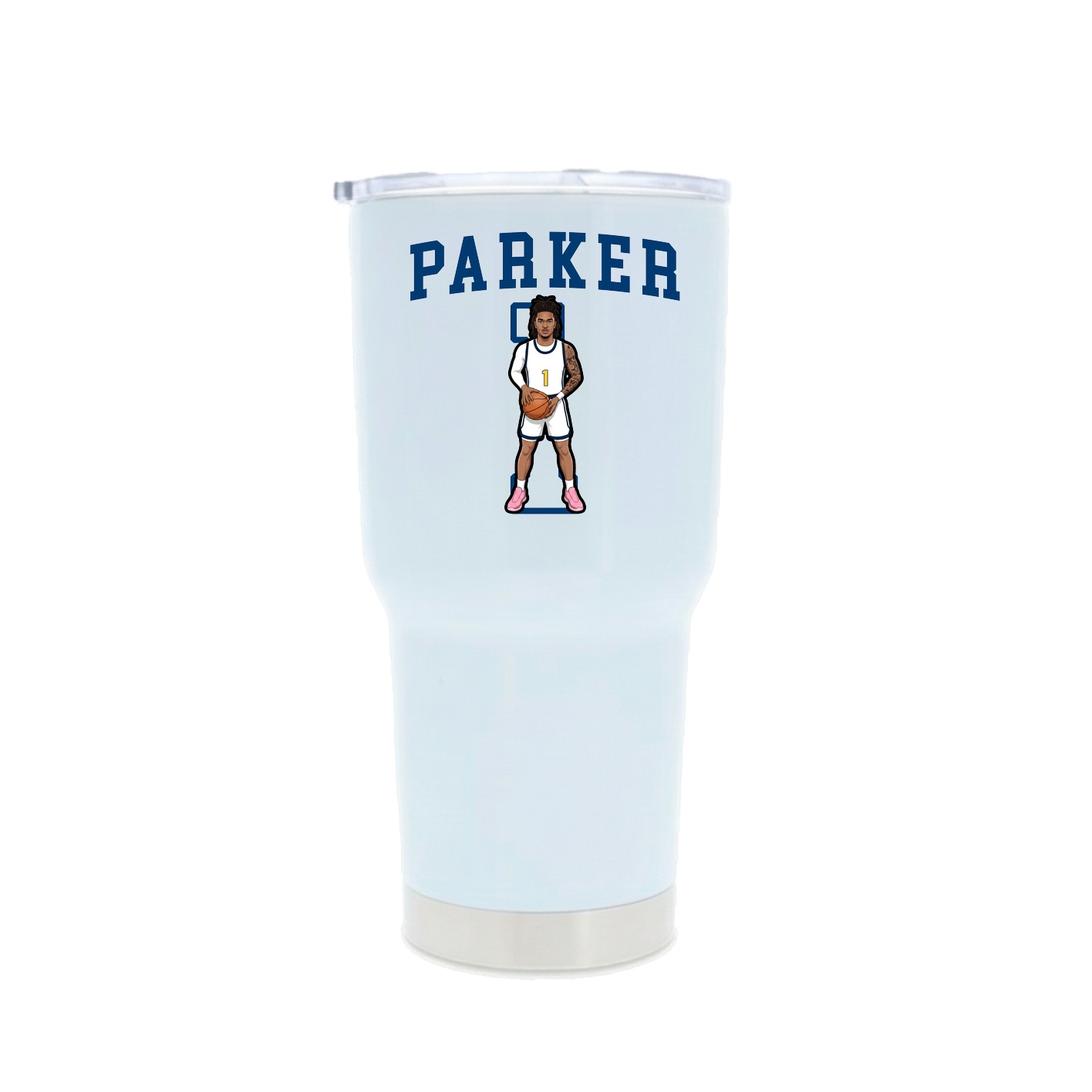 30oz Stainless Steel Tumbler — Shirsey in White
