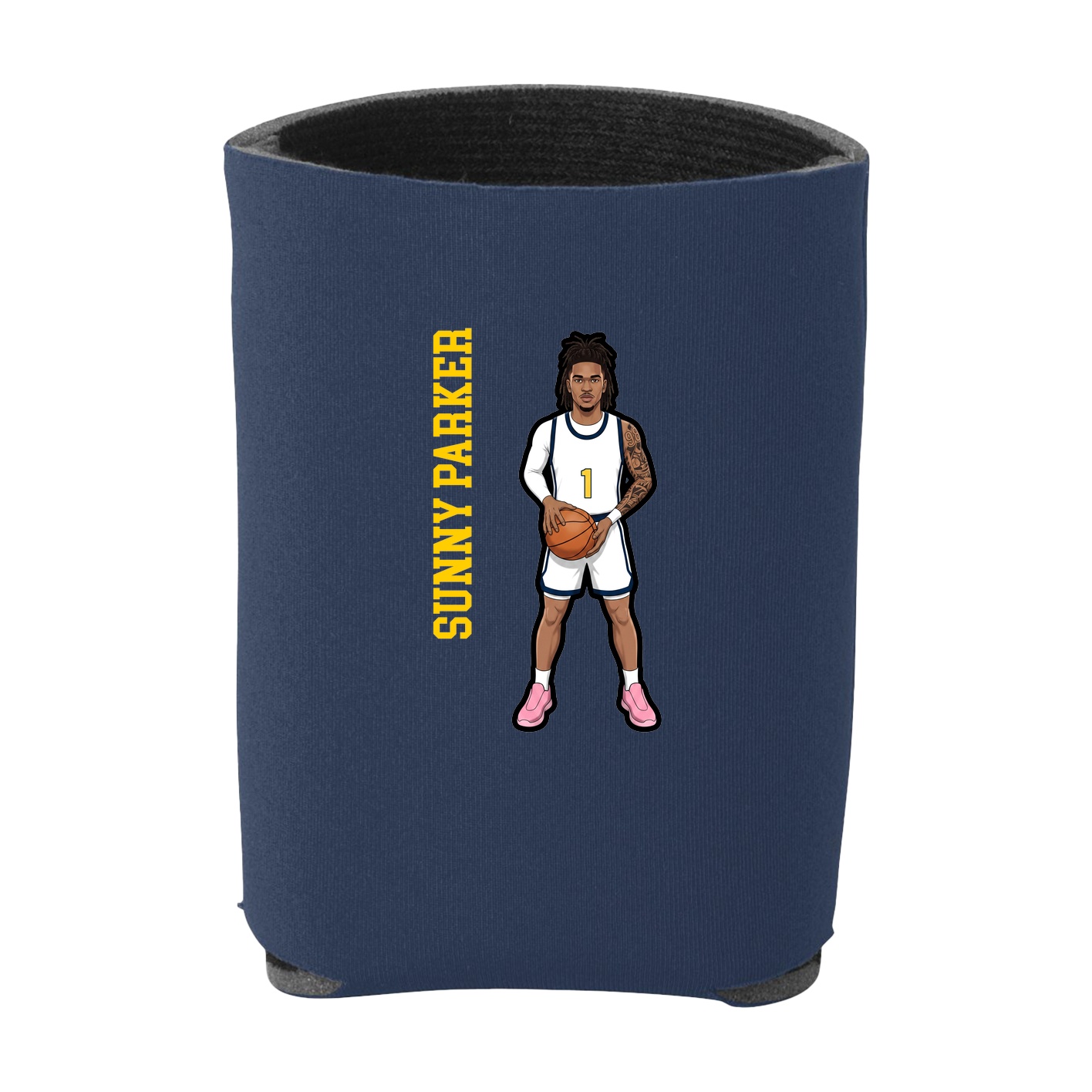Can Holder — Name Vertical in Navy
