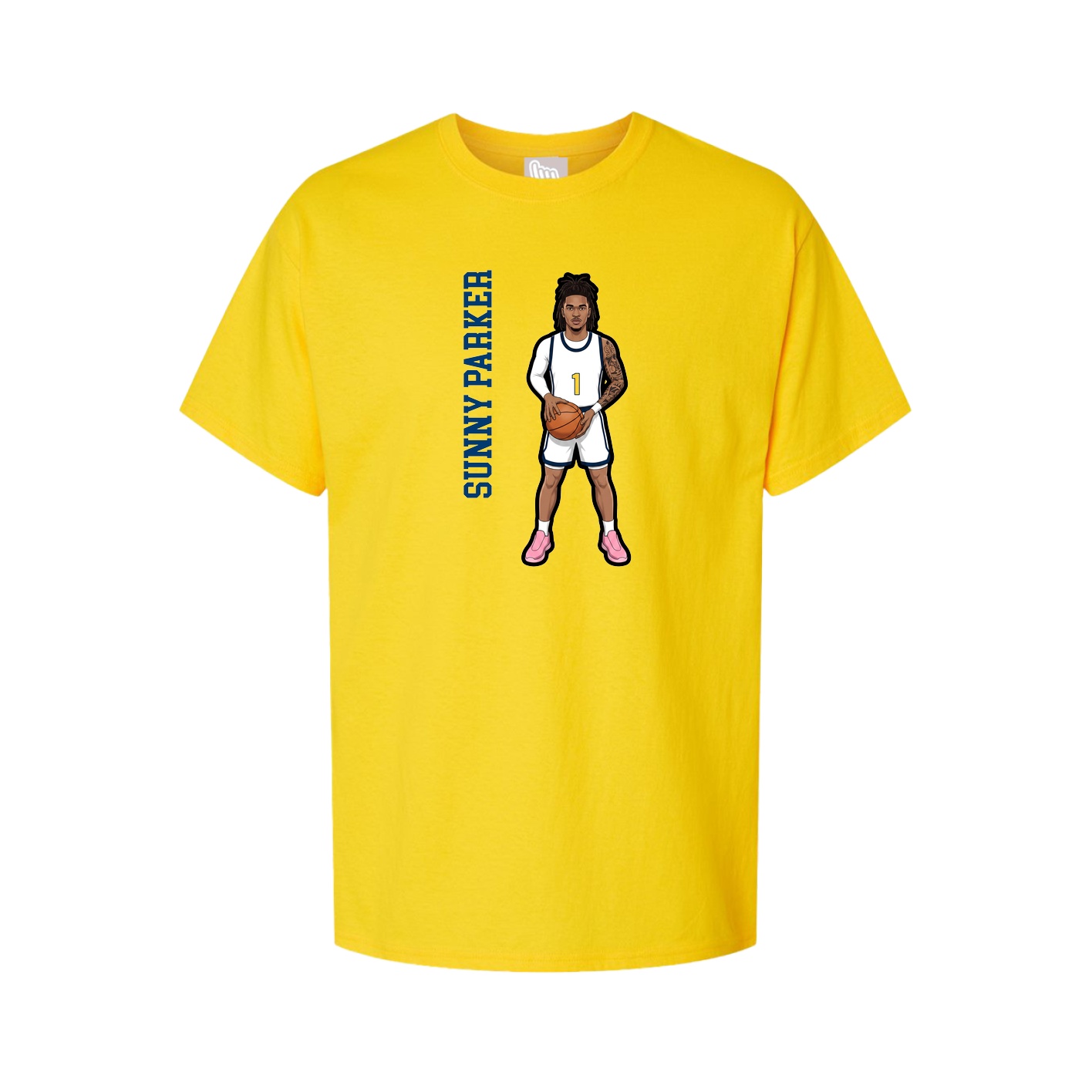Tee — Name Vertical in Gold