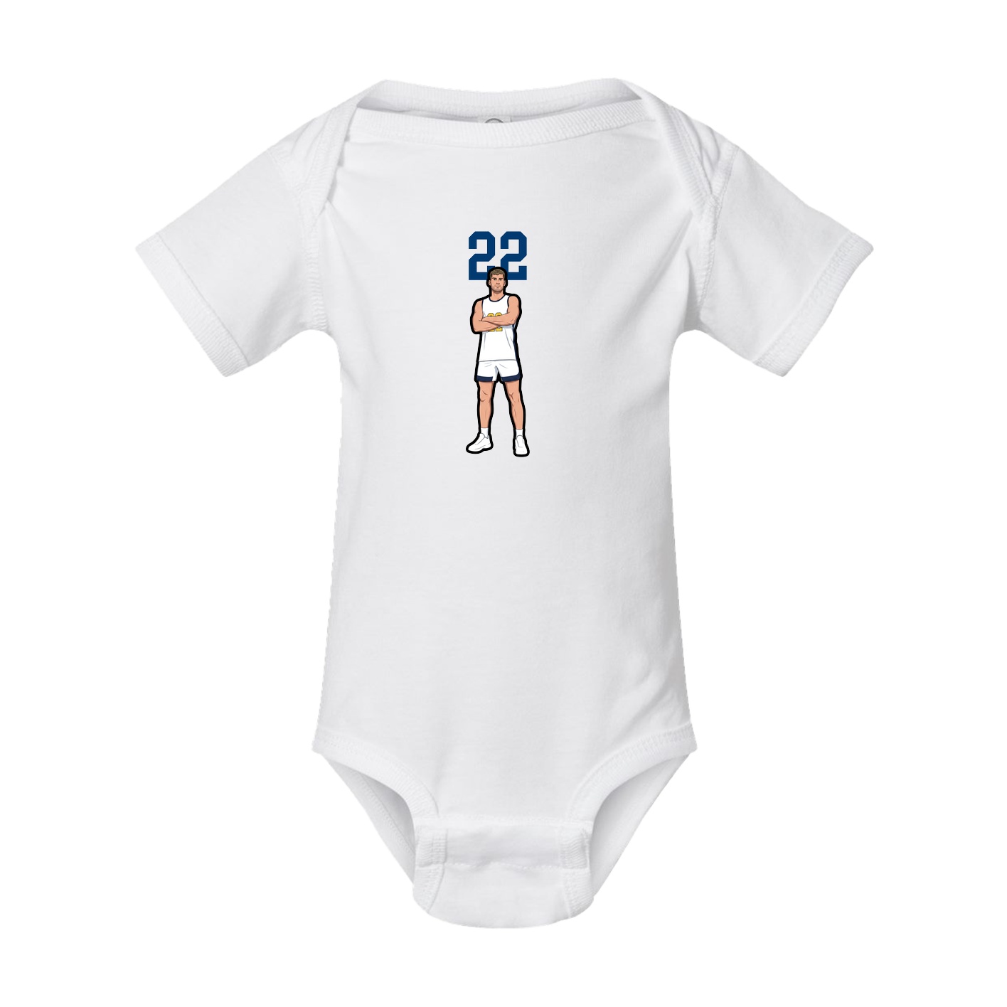 Baby Onesie — Number Top in White