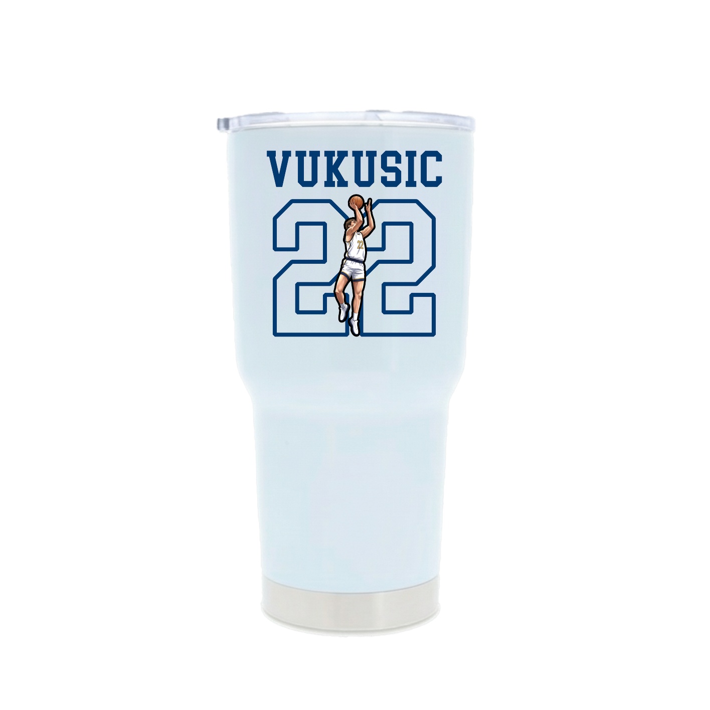 30oz Stainless Steel Tumbler — Shirsey in White