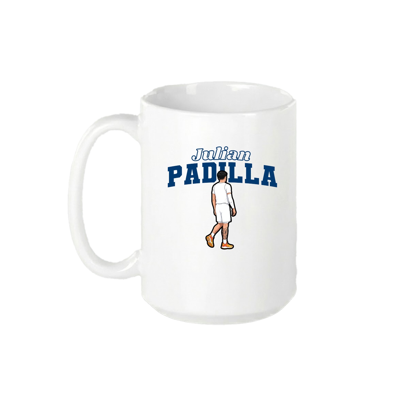 15oz Coffee Mug — Name Arch in White