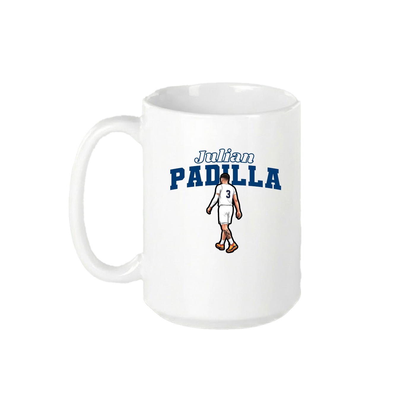 15oz Coffee Mug — Name Arch in White