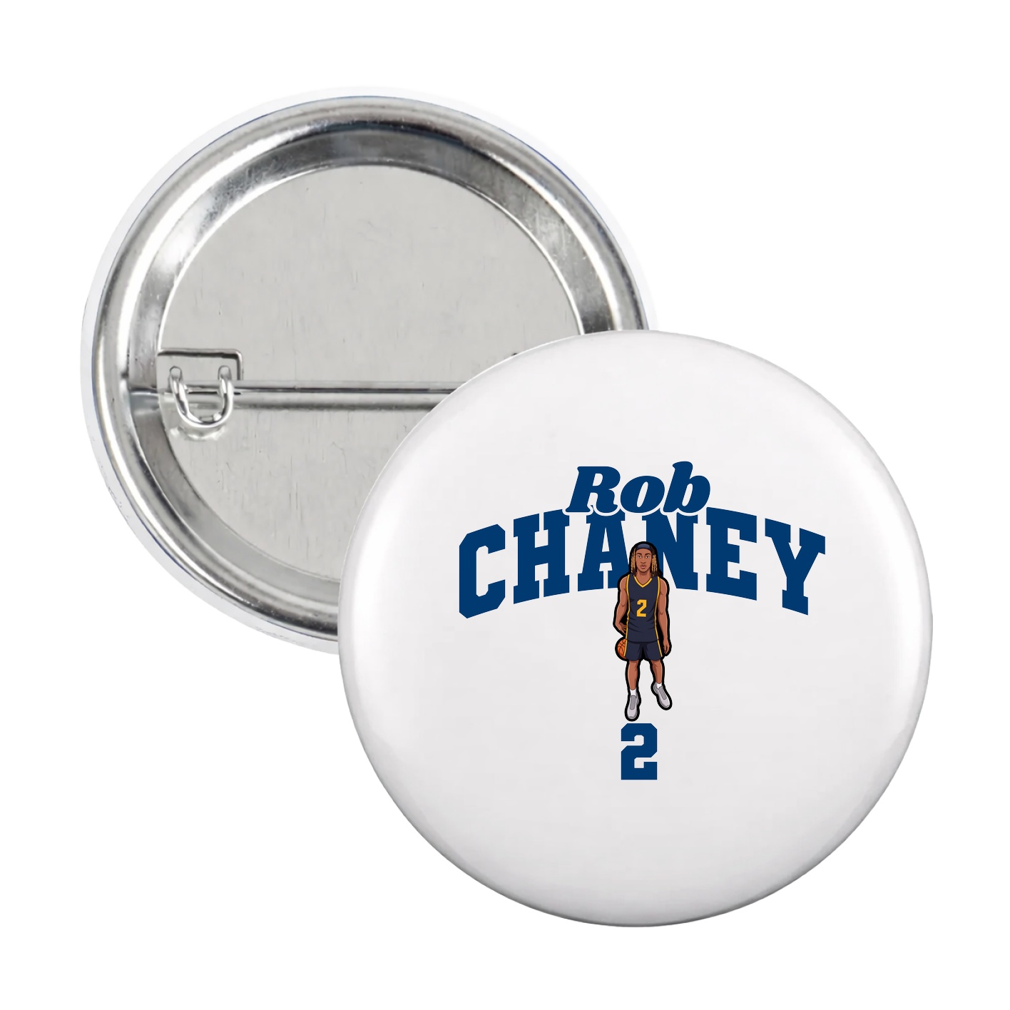 Game Day Button — Signature Arch in White