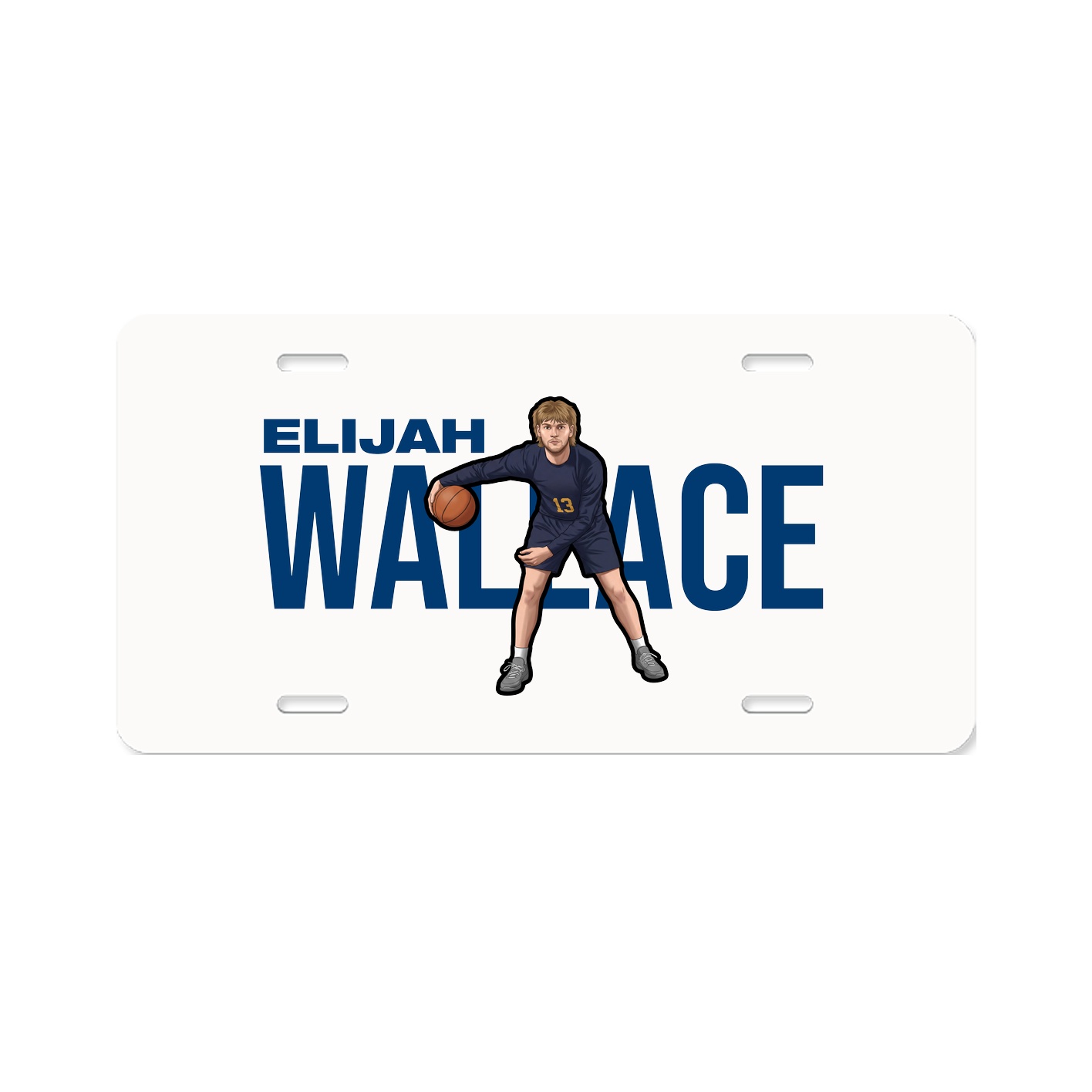 License Plate — Player Name in Classic