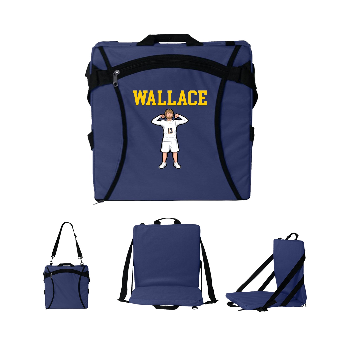 Folding Stadium Seat — Shirsey in Navy
