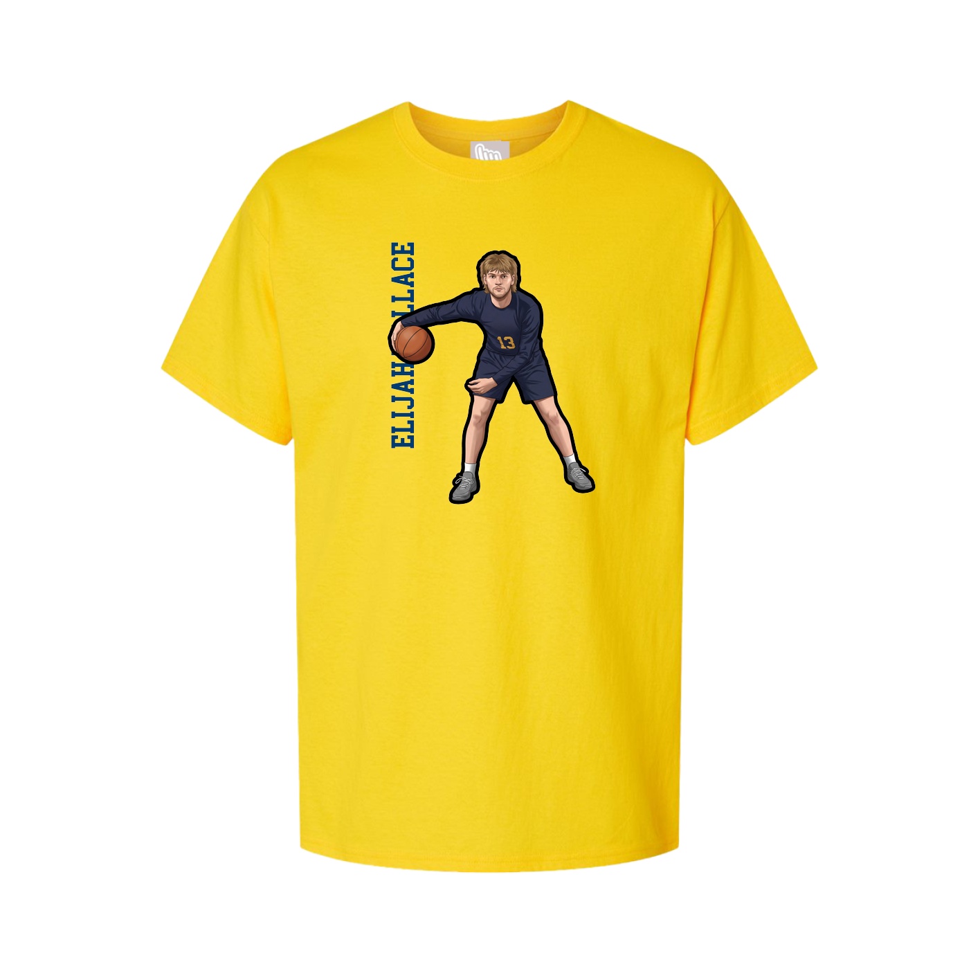 Tee — Name Vertical in Gold