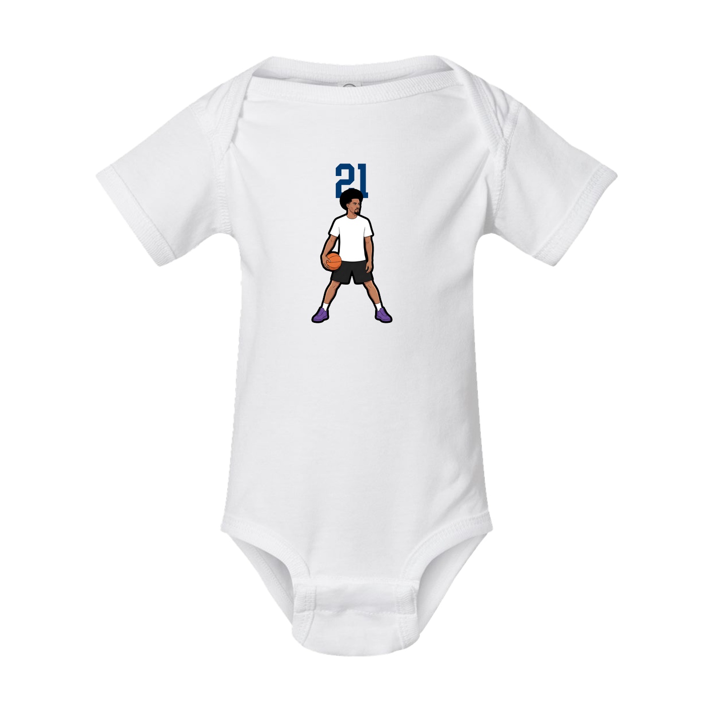 Baby Onesie — Number Top in White