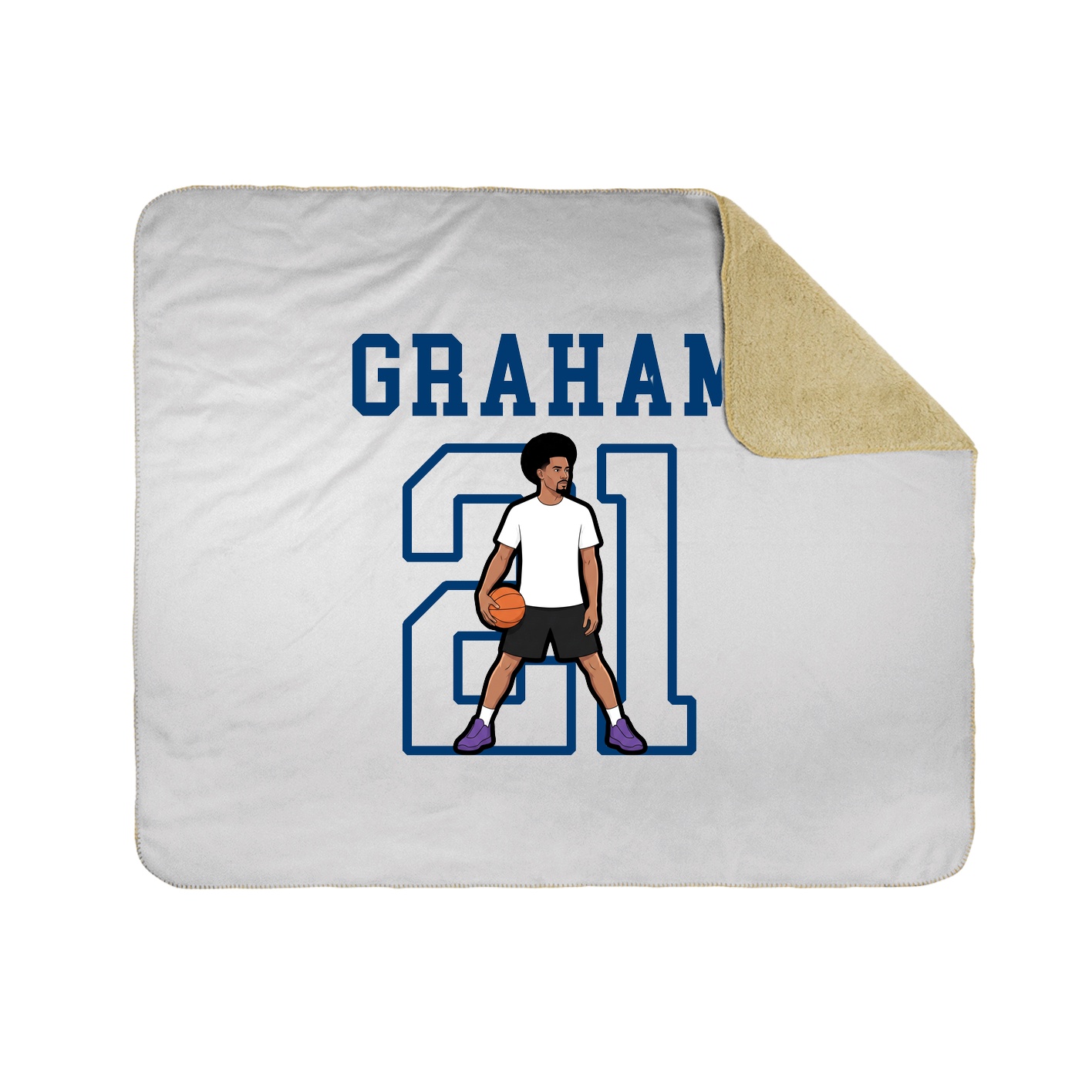 Throw Blanket — Shirsey in White