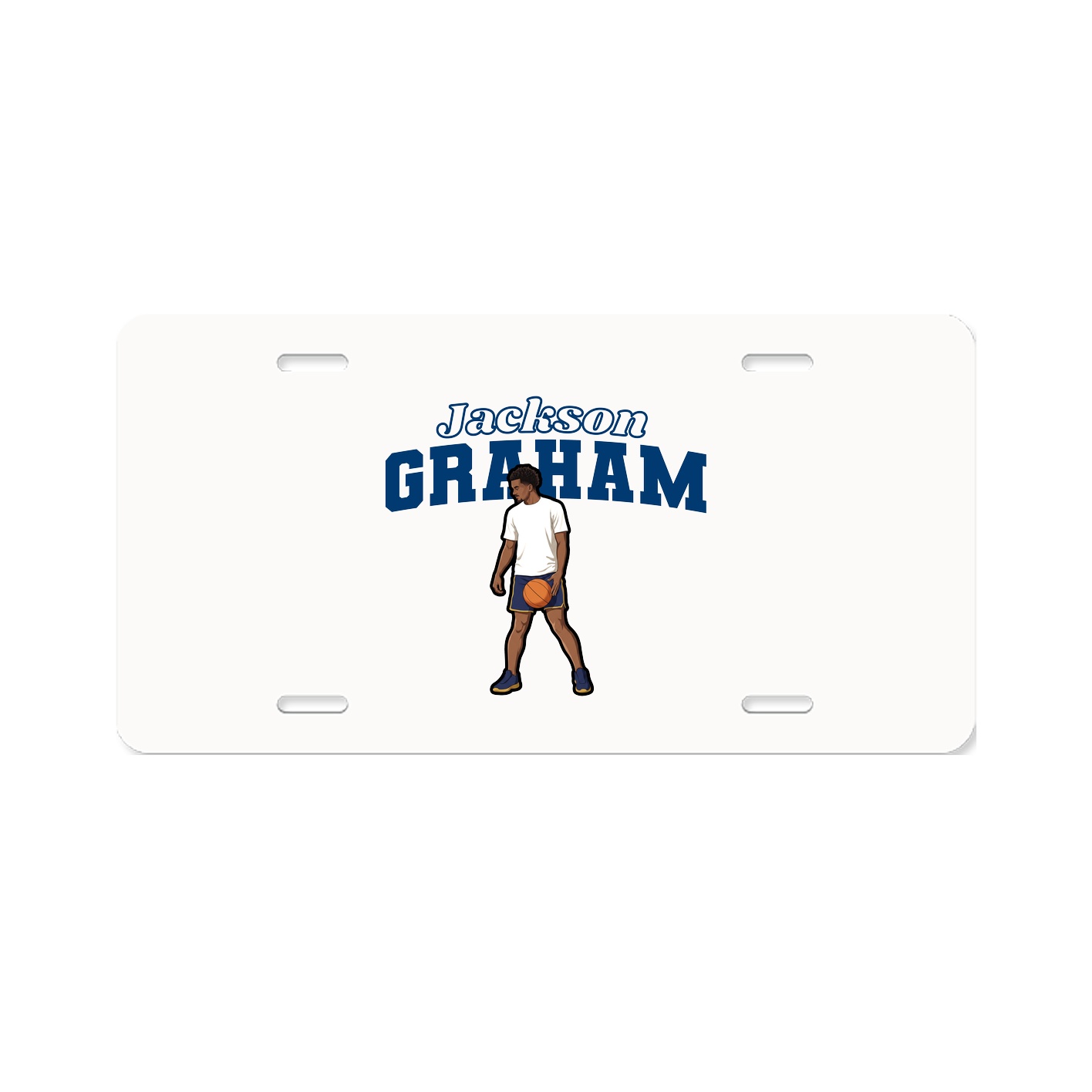 License Plate — Name Arch in Classic