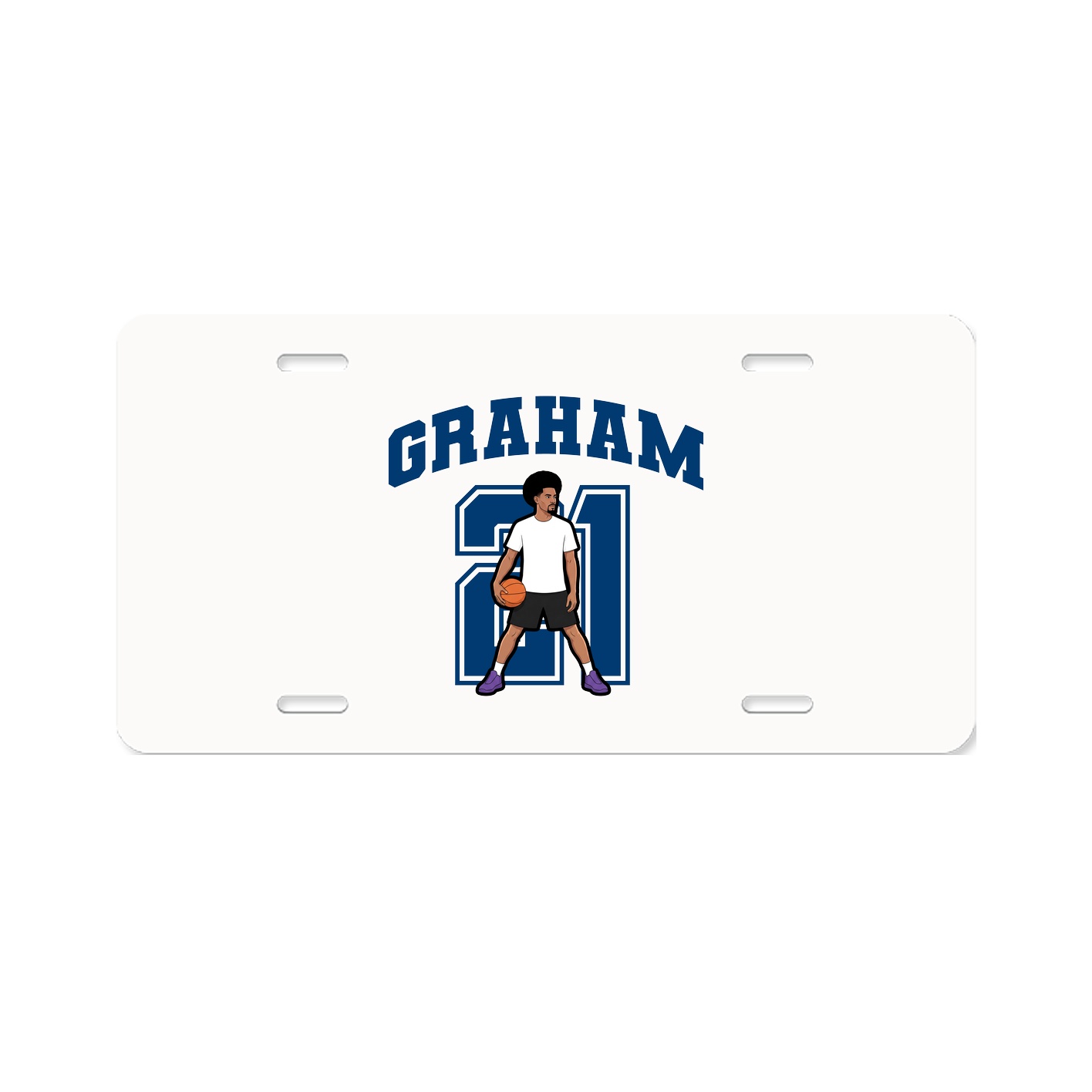 License Plate — Number in Classic