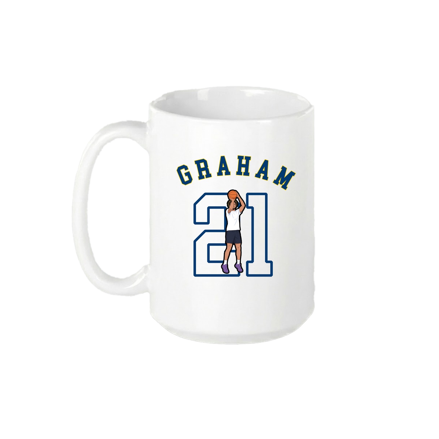 15oz Coffee Mug — Shirsey Arch in White