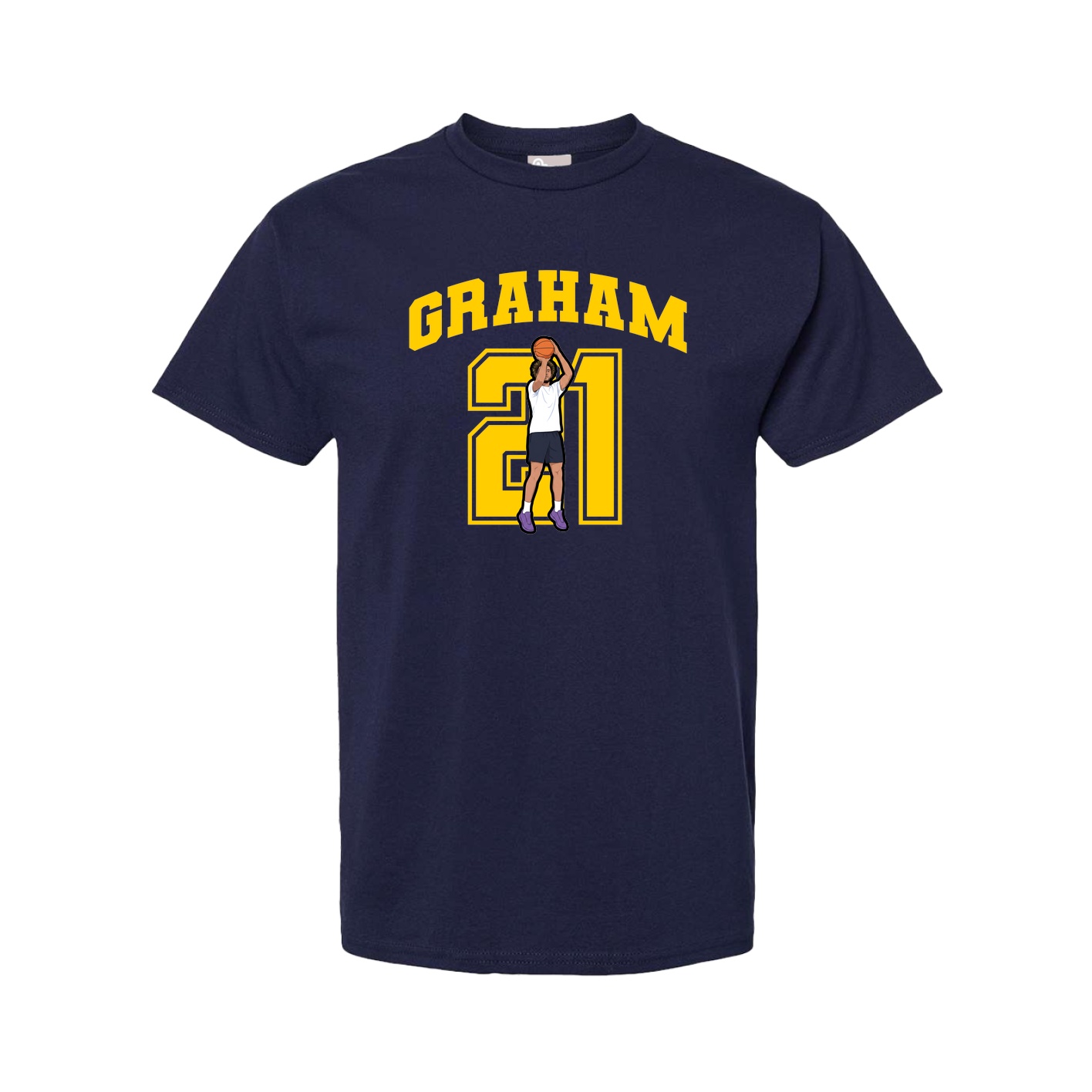 Tee — Number in Navy