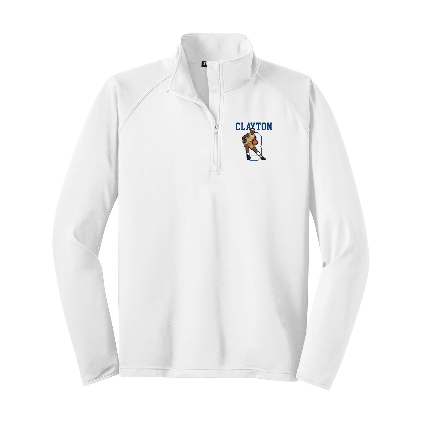 Q-Zip Pullover — Shirsey in White