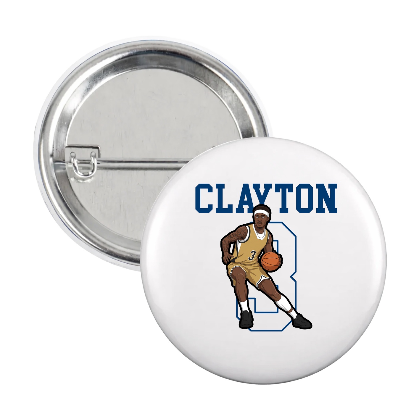 Game Day Button — Shirsey in White