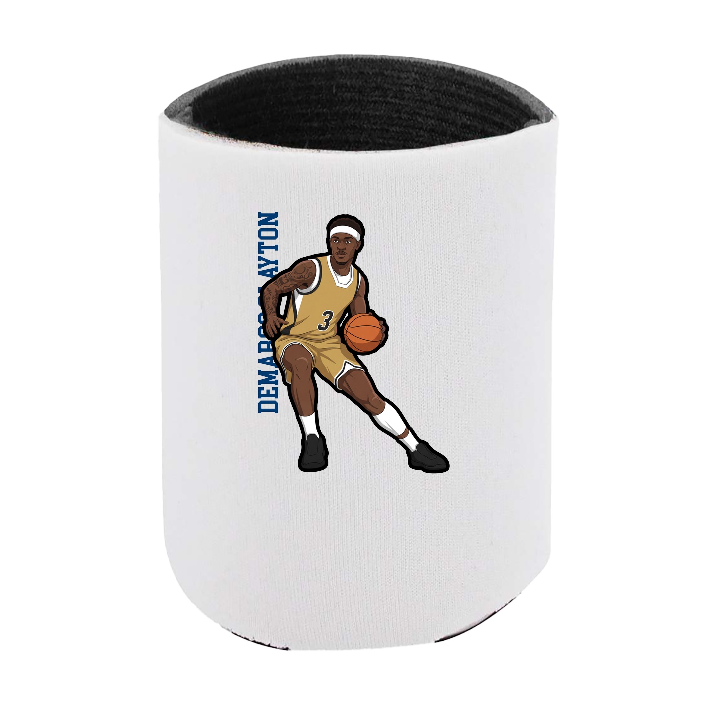 Can Holder — Name Vertical in White